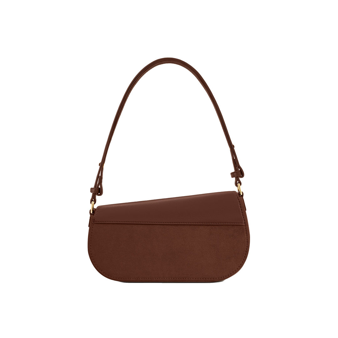 JW PEI Addisyn Faux Suede Panel Shoulder Bag - Mocha Brown