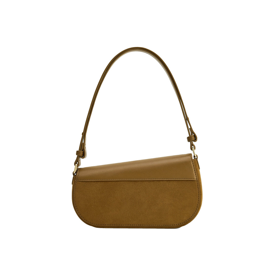 JW PEI Addisyn Faux Suede Panel Shoulder Bag - Olive