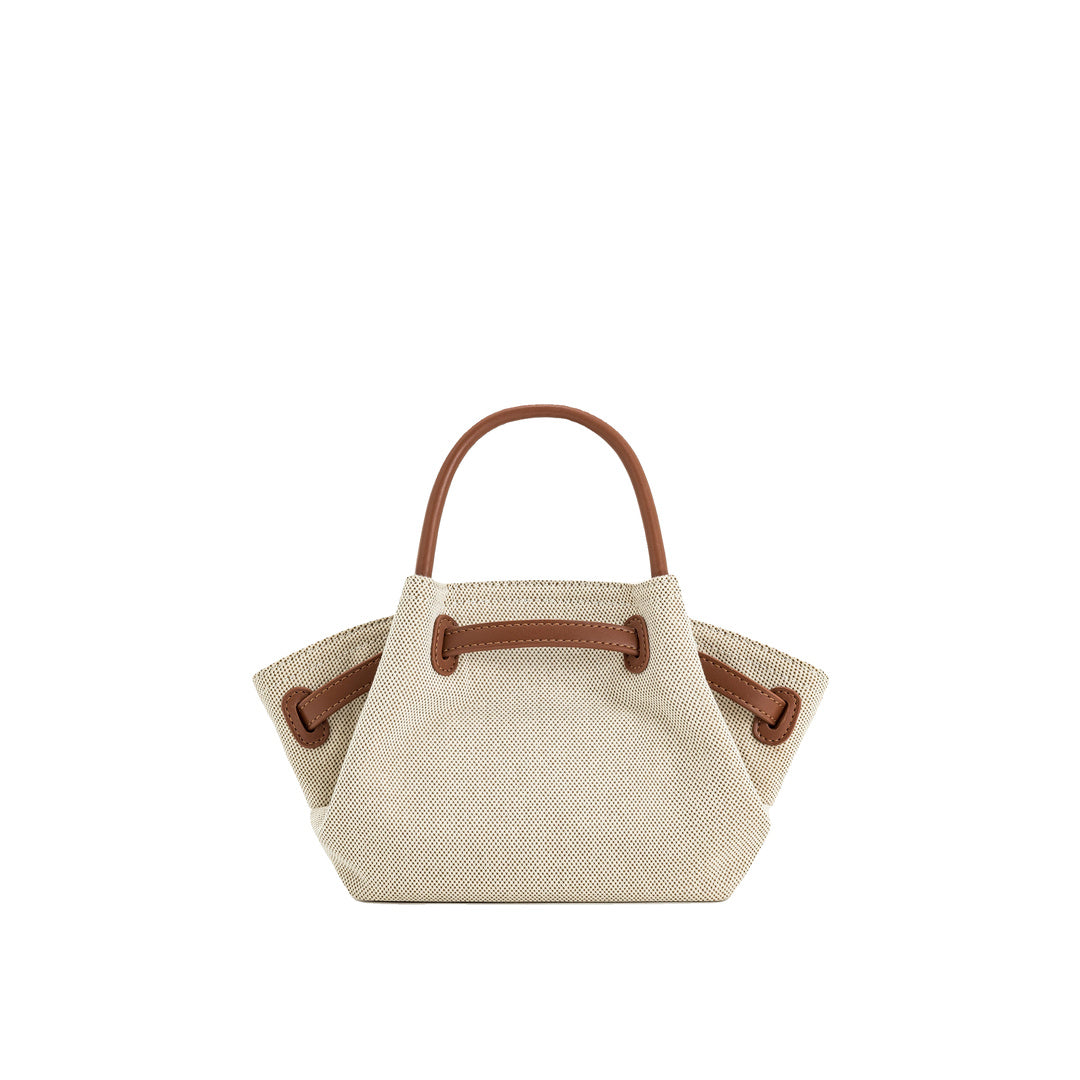 JW PEI Hana Mini Tote Bag - Brown Canvas