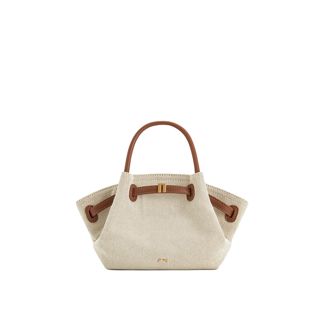 JW PEI Hana Mini Tote Bag - Brown Canvas