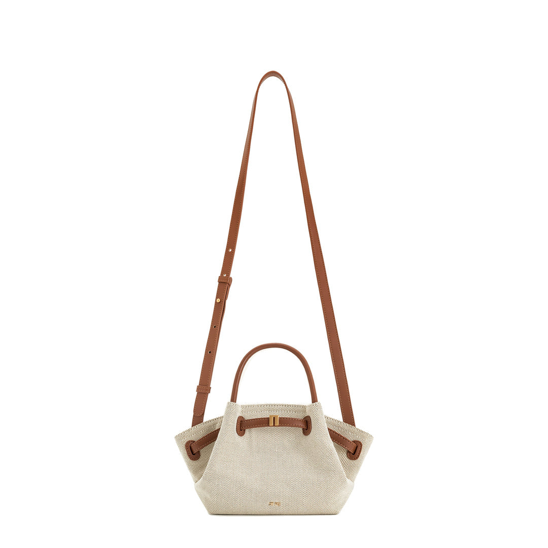 JW PEI Hana Mini Tote Bag - Brown Canvas