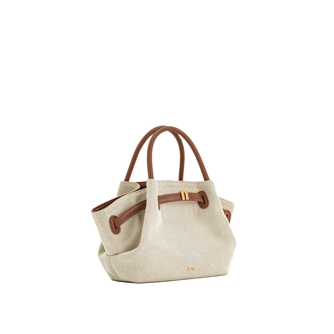 JW PEI Hana Mini Tote Bag - Brown Canvas