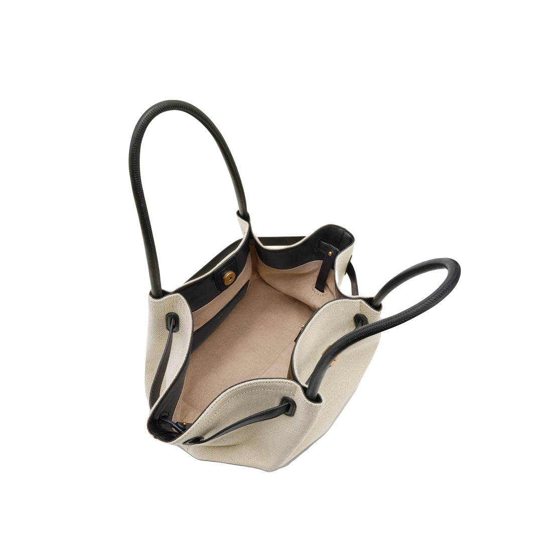 JW PEI Hana Medium Tote Bag - Black Canvas