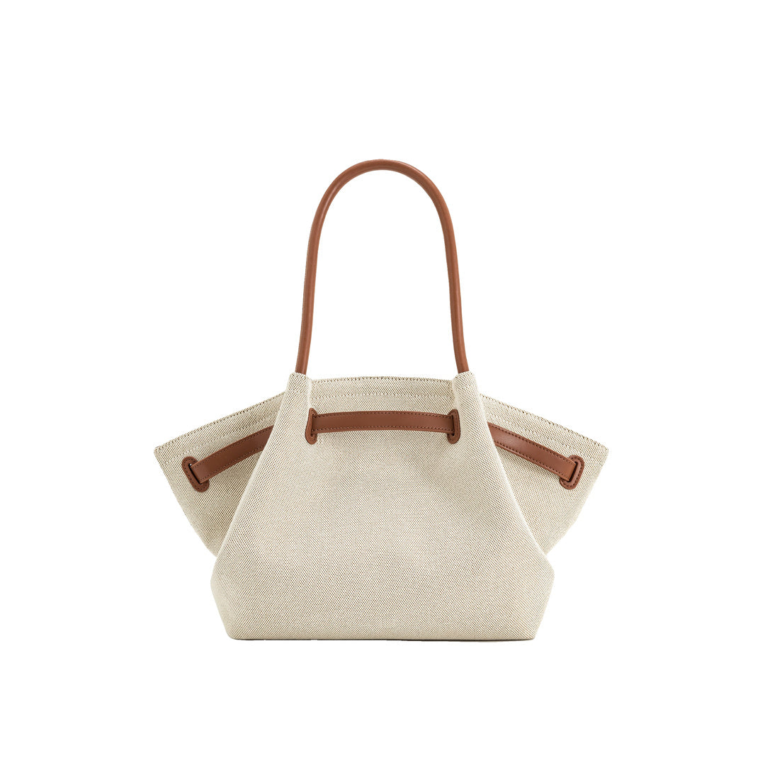 JW PEI Hana Medium Tote Bag - Brown Canvas