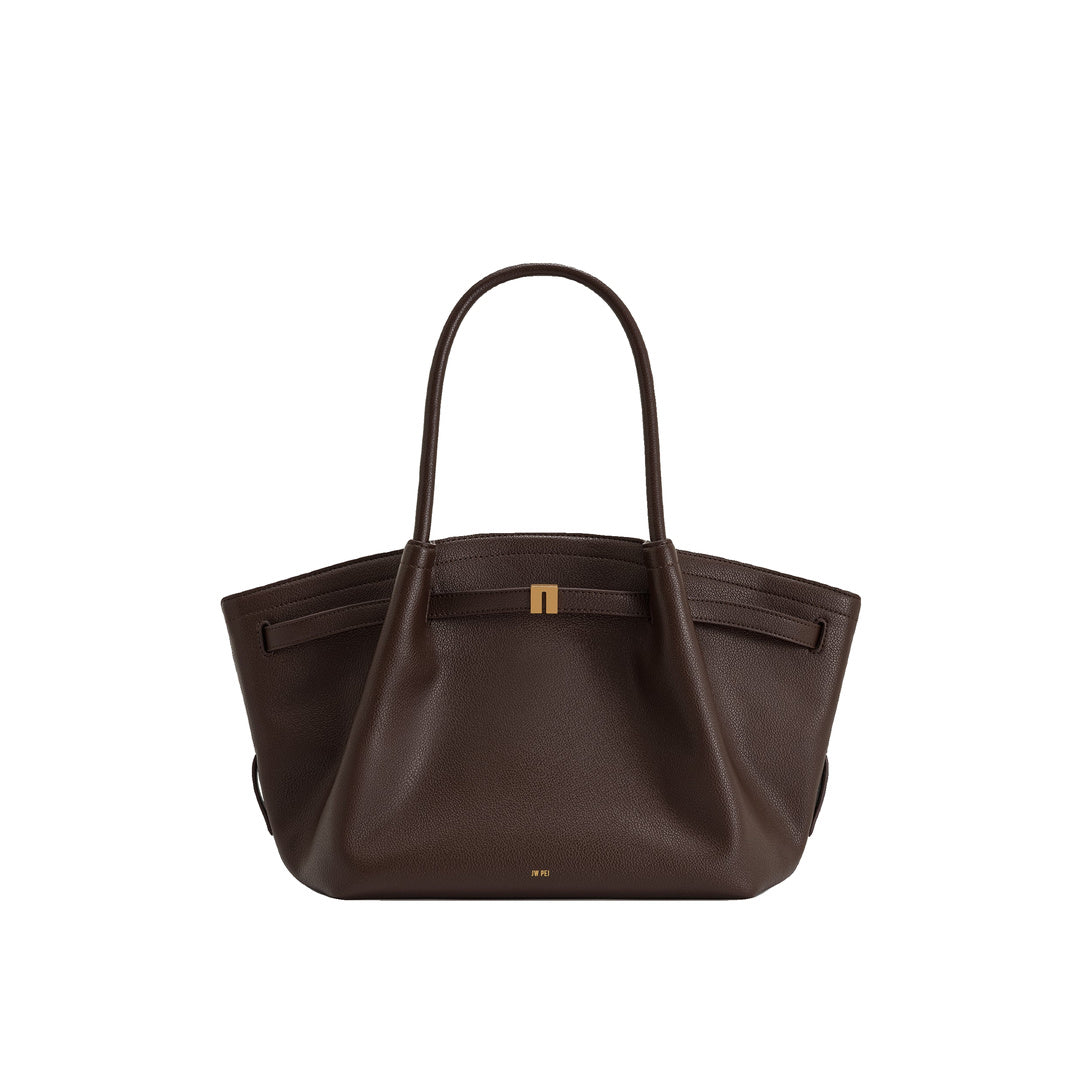 JW PEI Hana Medium Tote Bag - Dark Brown