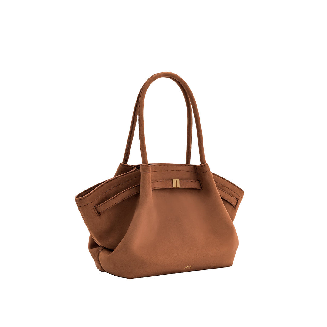 JW PEI Hana Medium Faux Suede Tote Bag - Brown