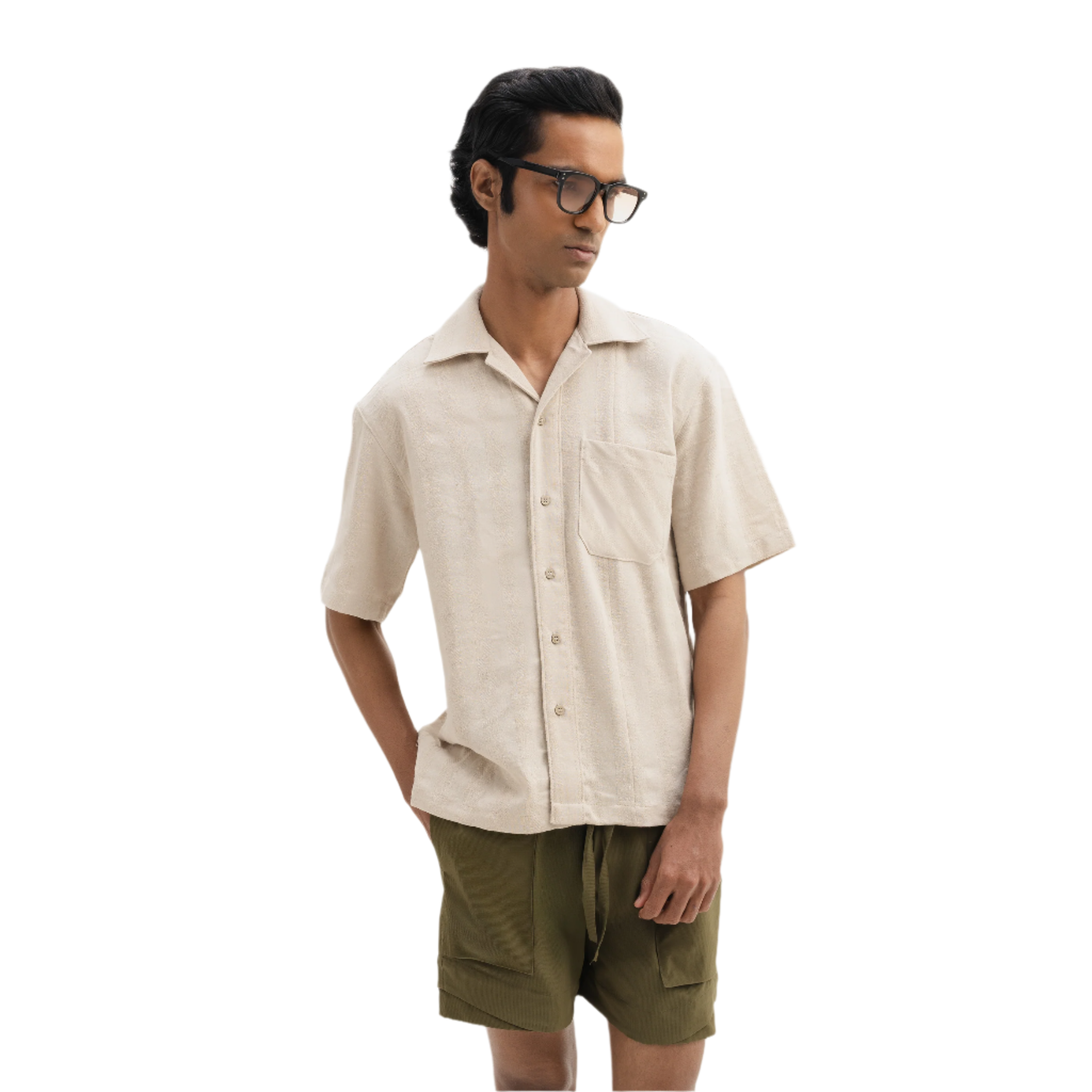 JACQUARD STRIPED SHIRT