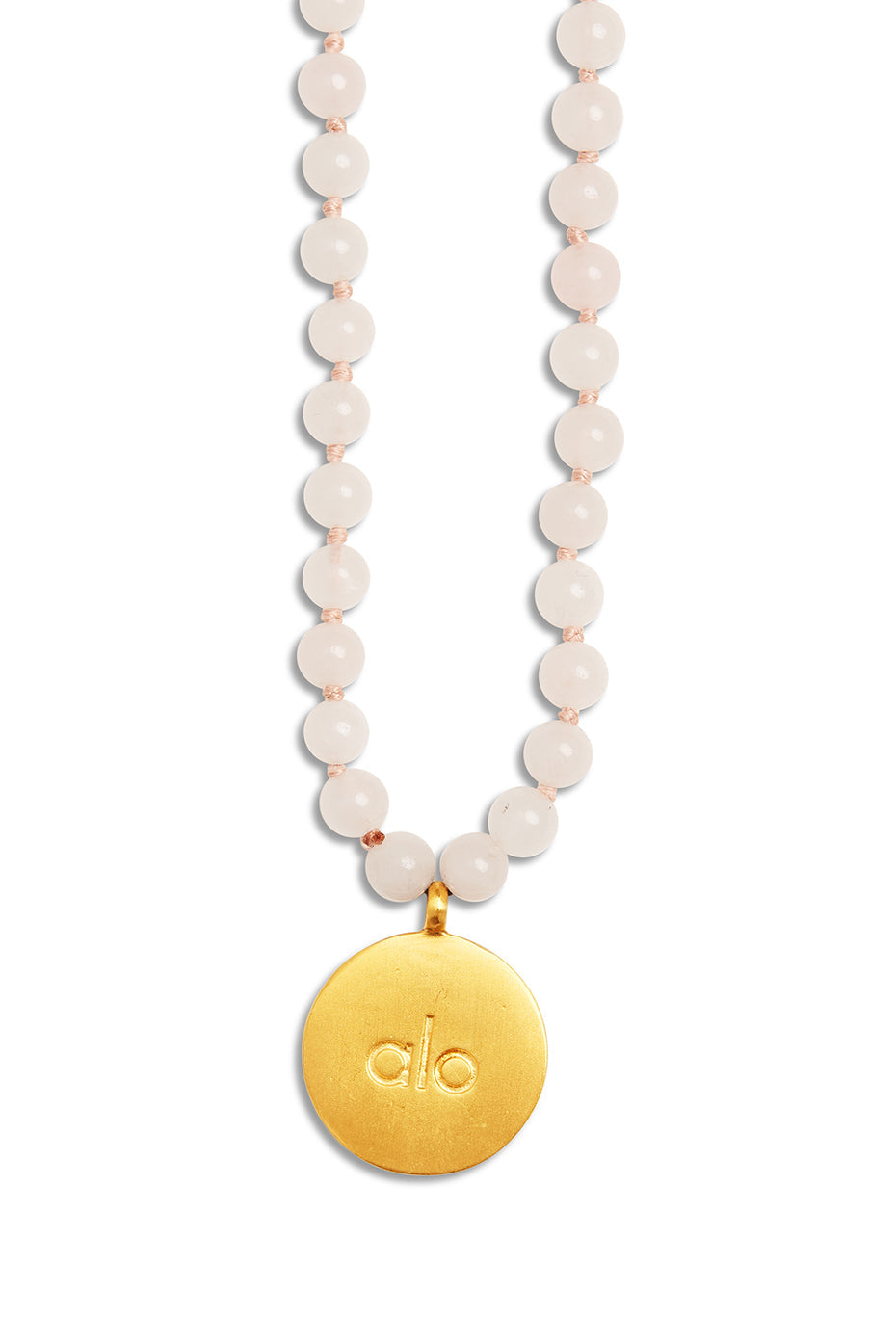 alo Rose Quartz Mala Necklace