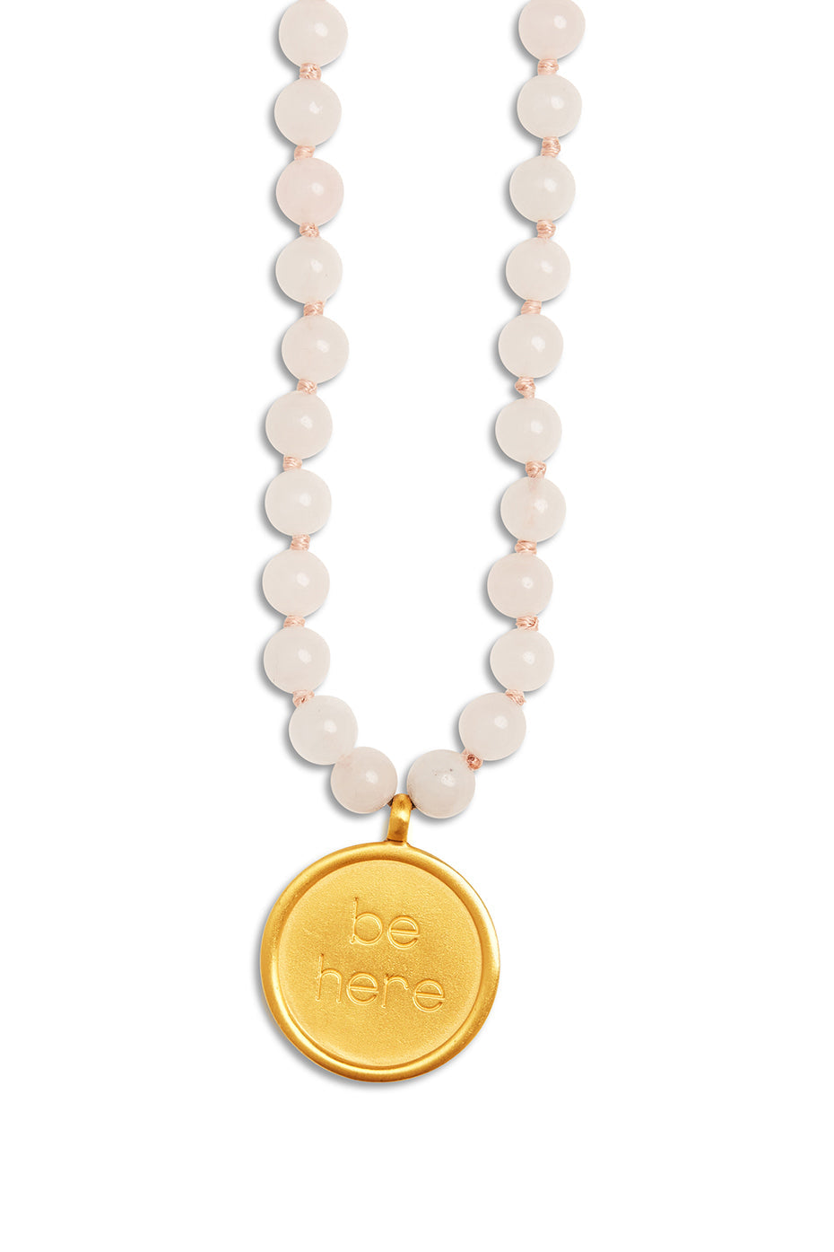 alo Rose Quartz Mala Necklace