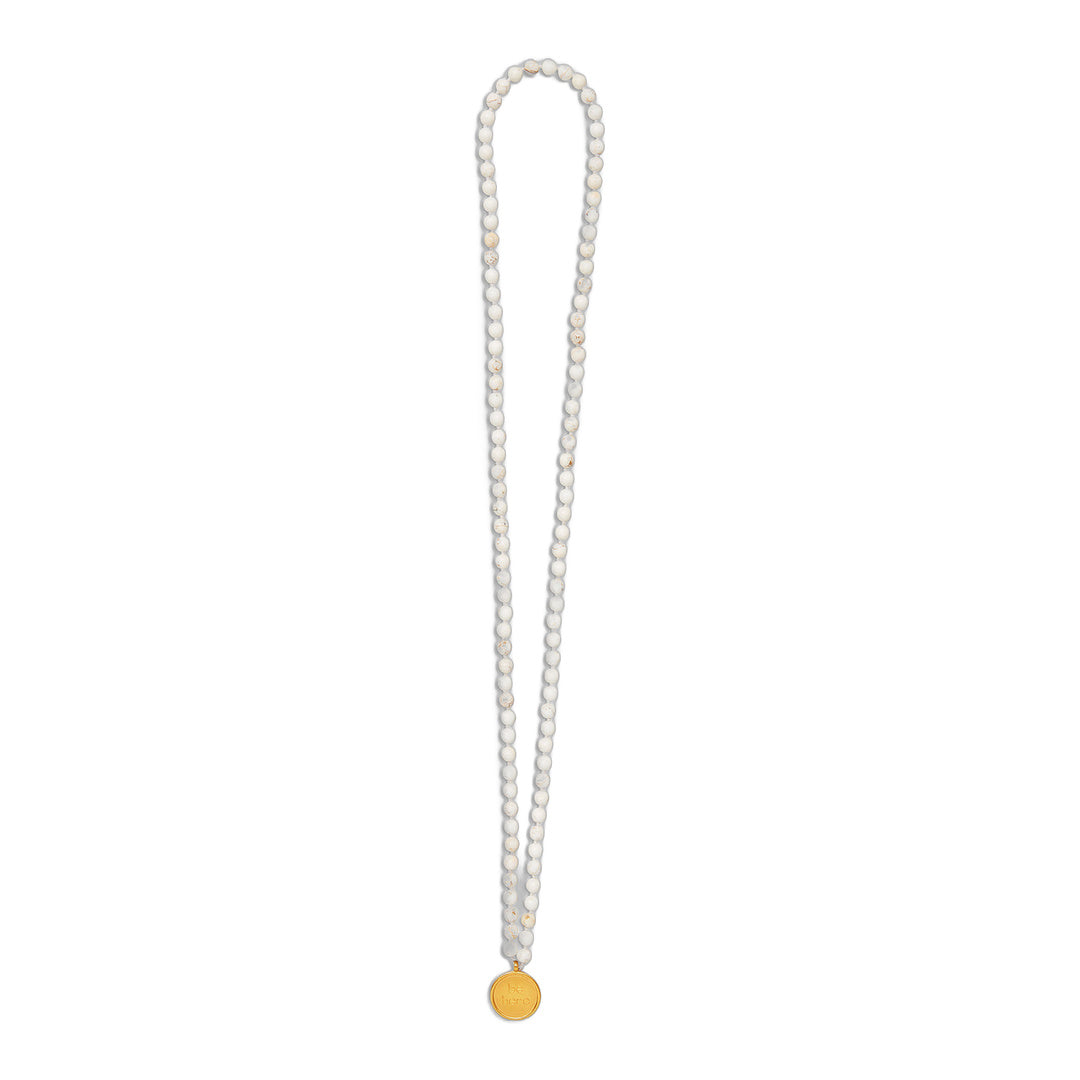 alo White Turquoise Mala Necklace
