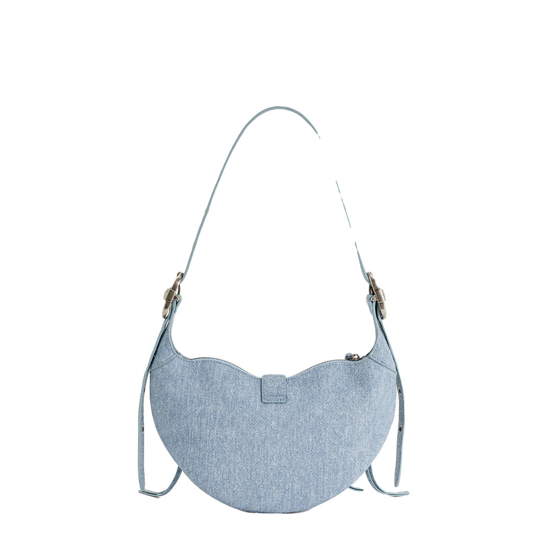 JW PEI Tessa Denim Embossed Shoulder Bag - Blue