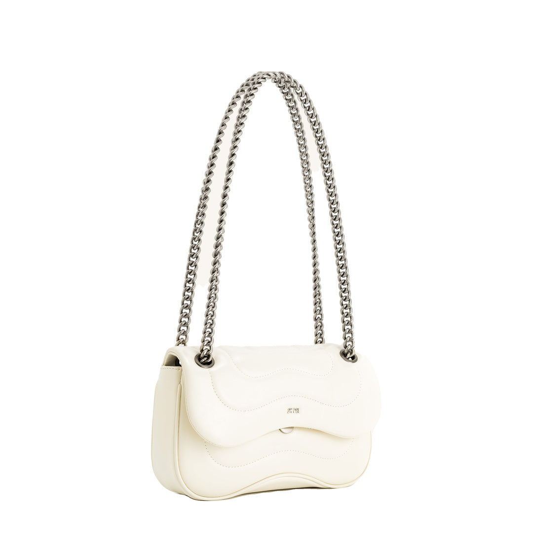 JW PEI Tina Quilted Chain Crossbody - Ivory