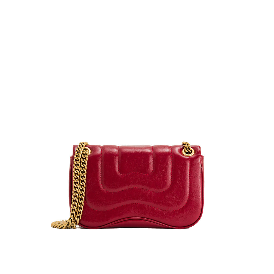 JW PEI Tina Quilted Chain Crossbody - Claret