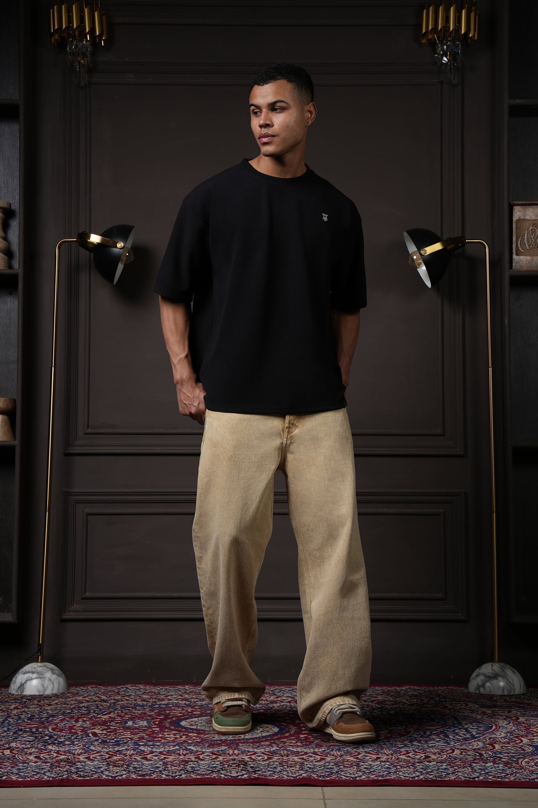 Waffle T Shirt - Black