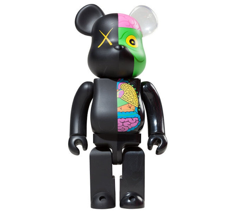 【新品未開封】BE@RBRICK KAWS 100%&400% 購入明細書あり KAWS Bearbrick Dissected 400% Black