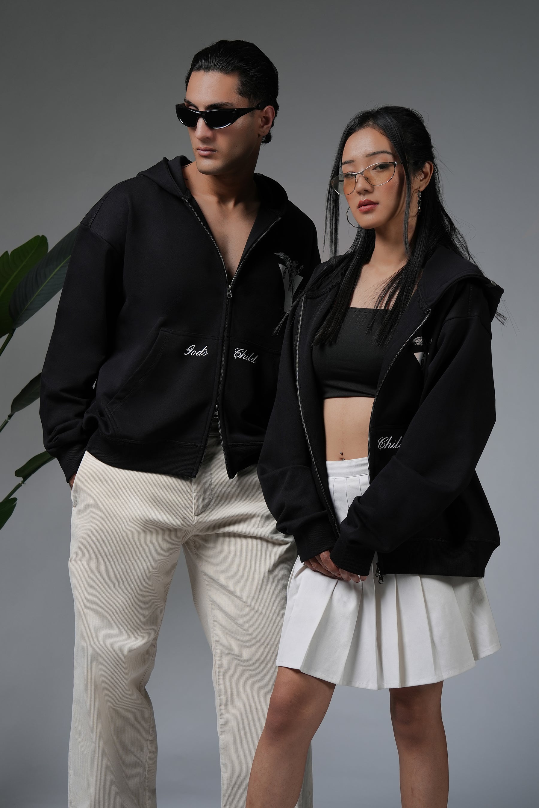 MIRACLE -Black Zip UP