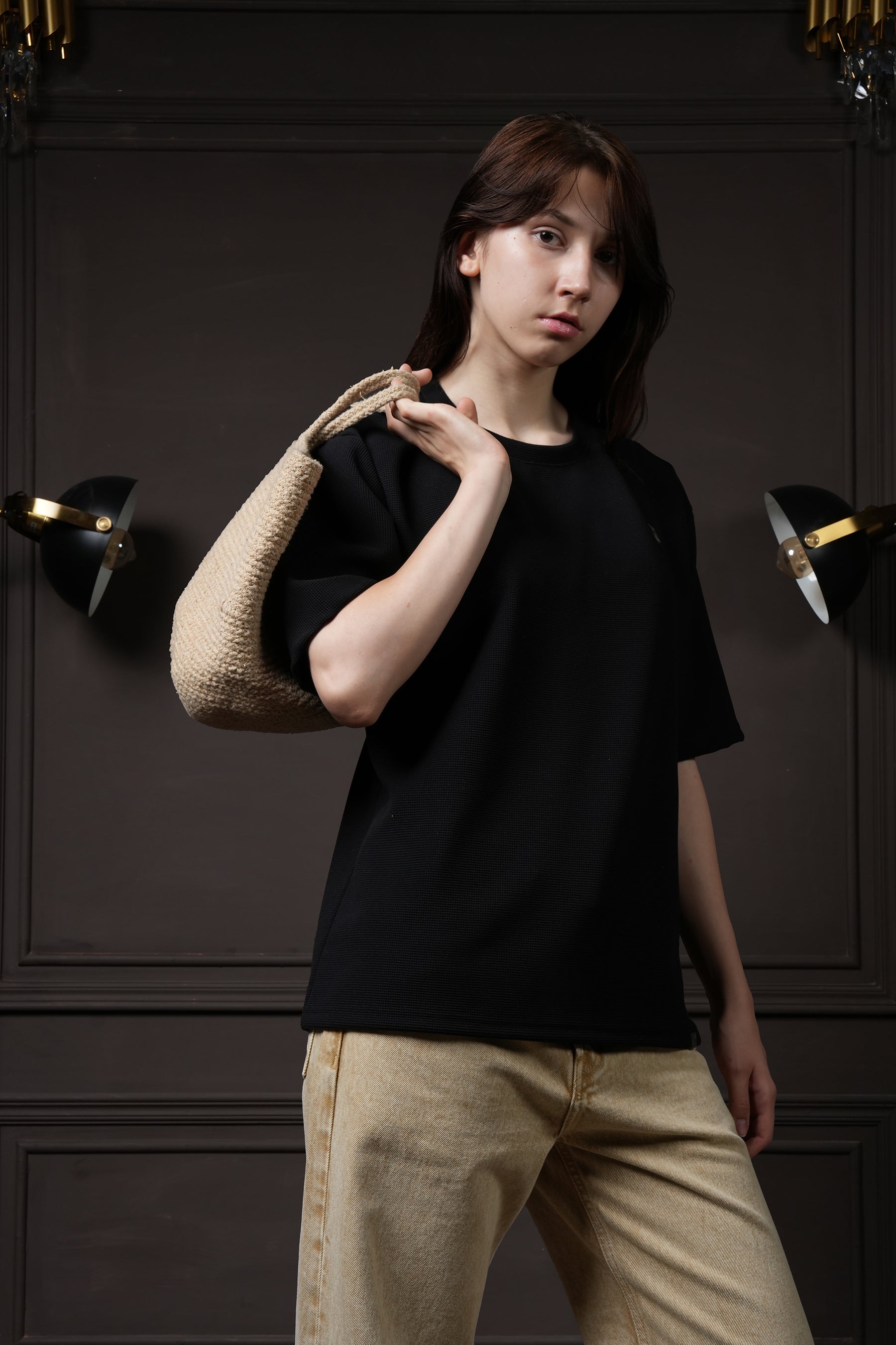 Waffle T Shirt - Black