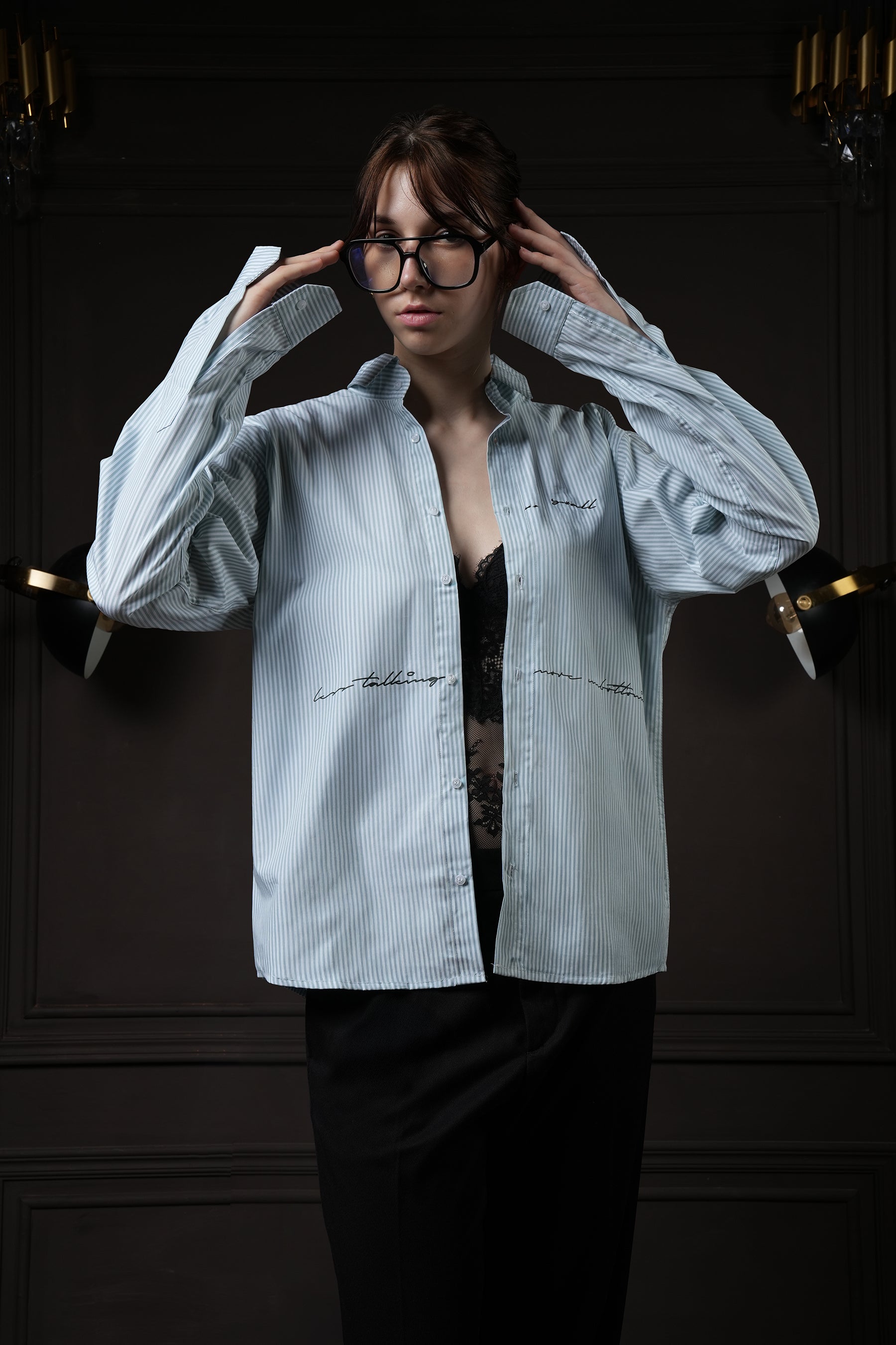 Talk in Line - Pinstripe Shirt