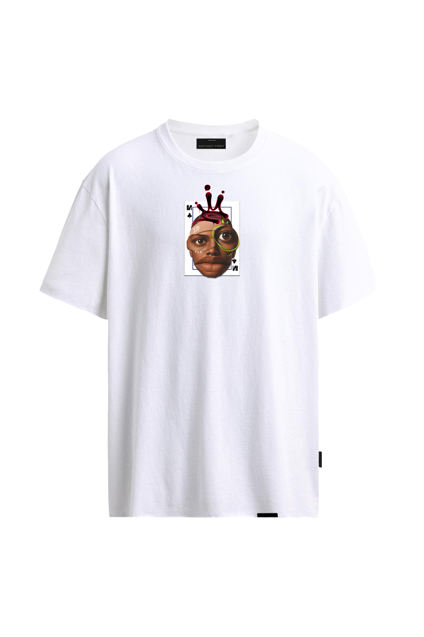 King of Instincts - Relaxed Fit Tshirt (White)