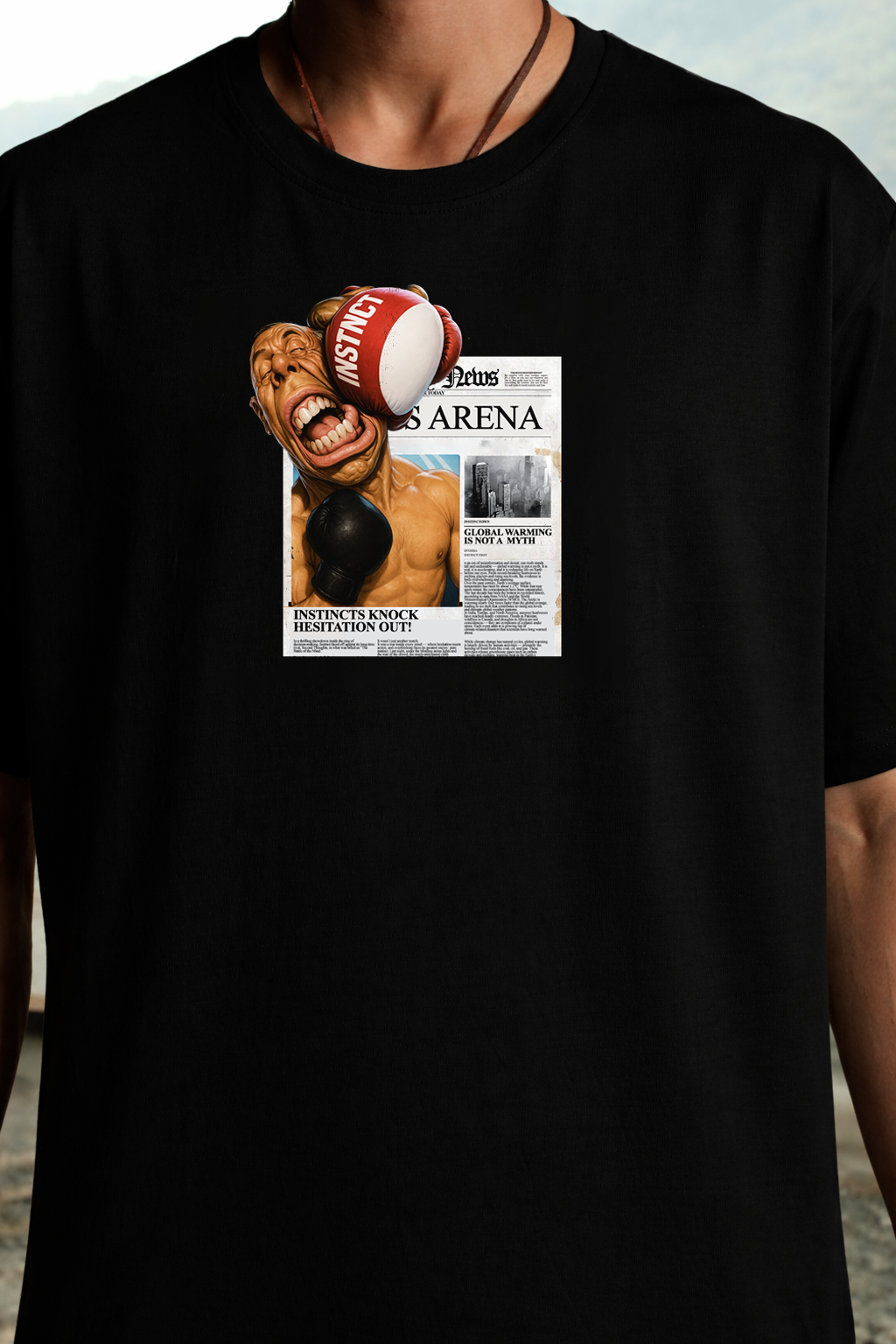 Knockout - Relaxed Fit Tshirt (Black)