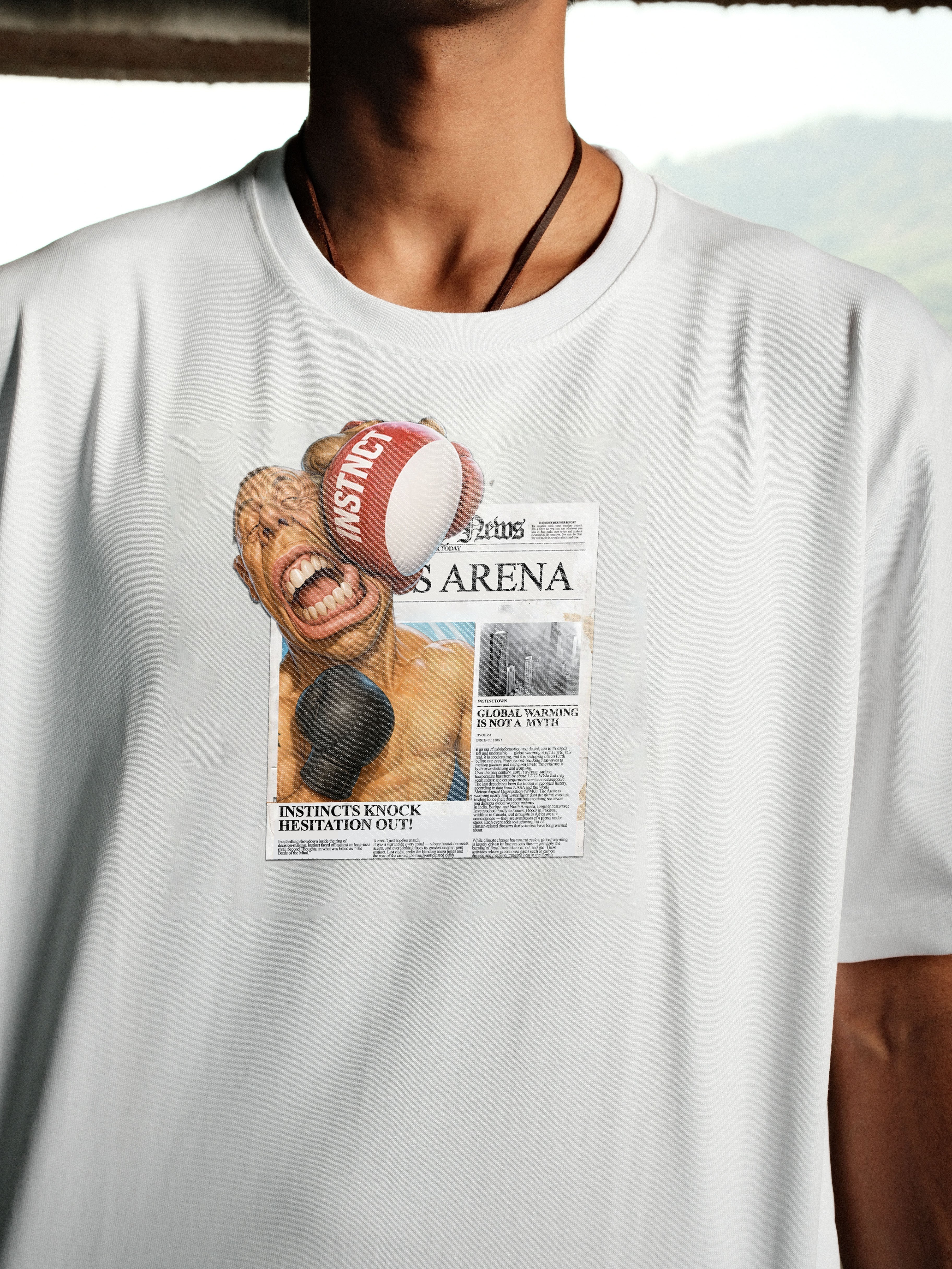 Knockout - Relaxed Fit Tshirt (White)