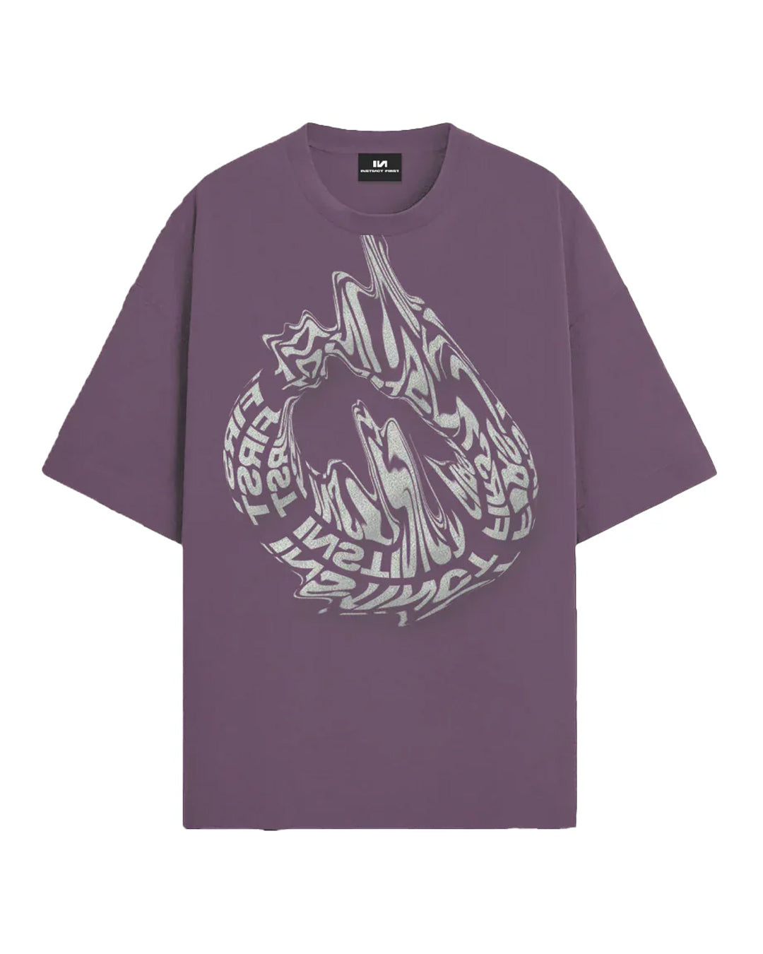 Liquidity Oversized T-Shirt - (Grape)