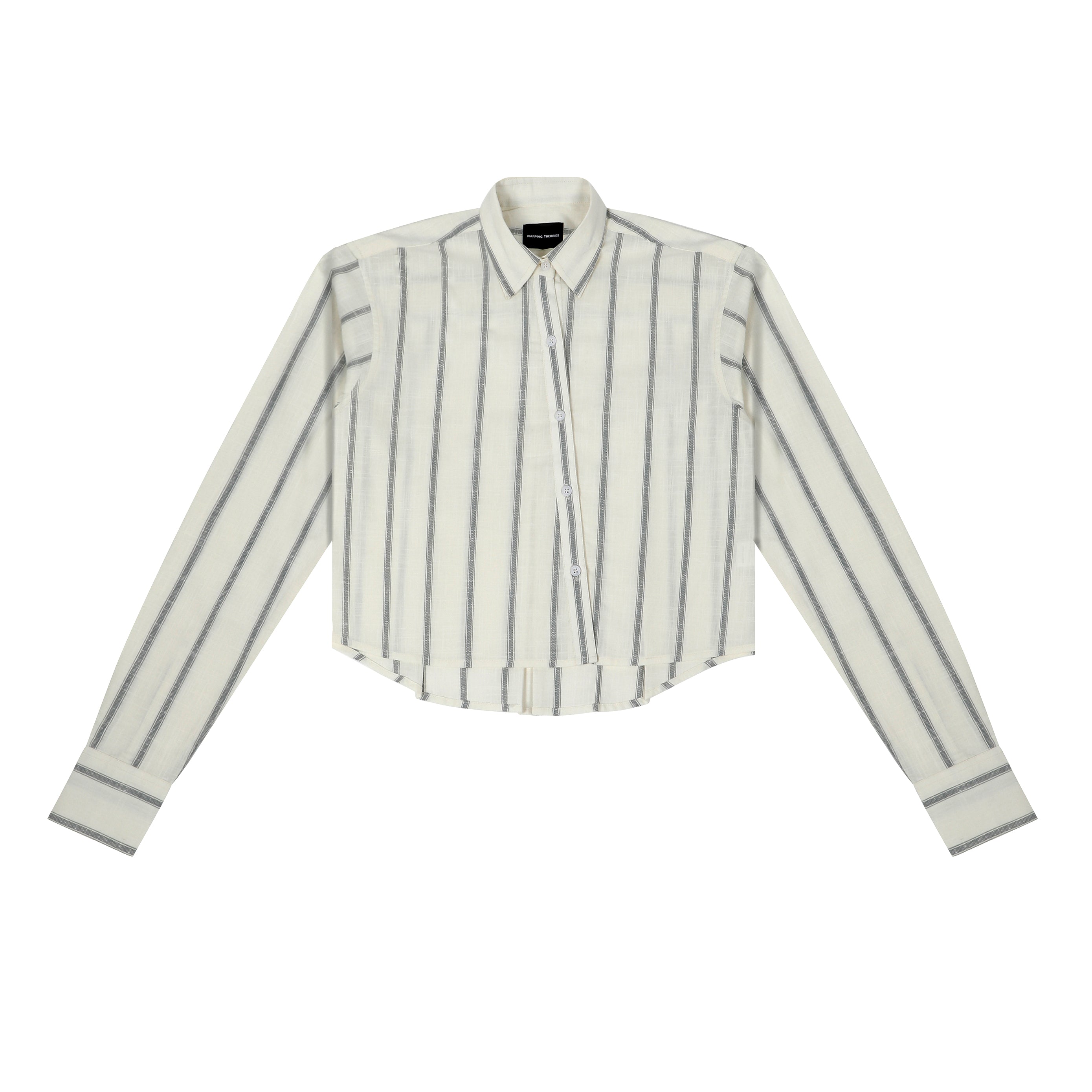 ASYMMETRICAL BUTTON DOWN SHIRT