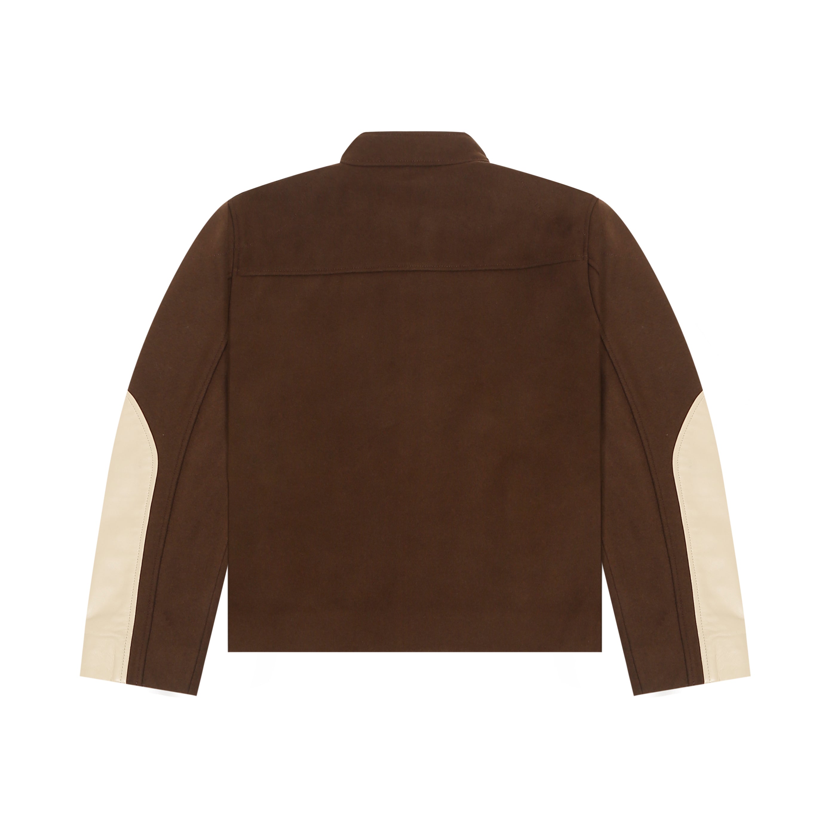 STRUCT DISTRESSED LEATHER RIDER JACKET BROWN