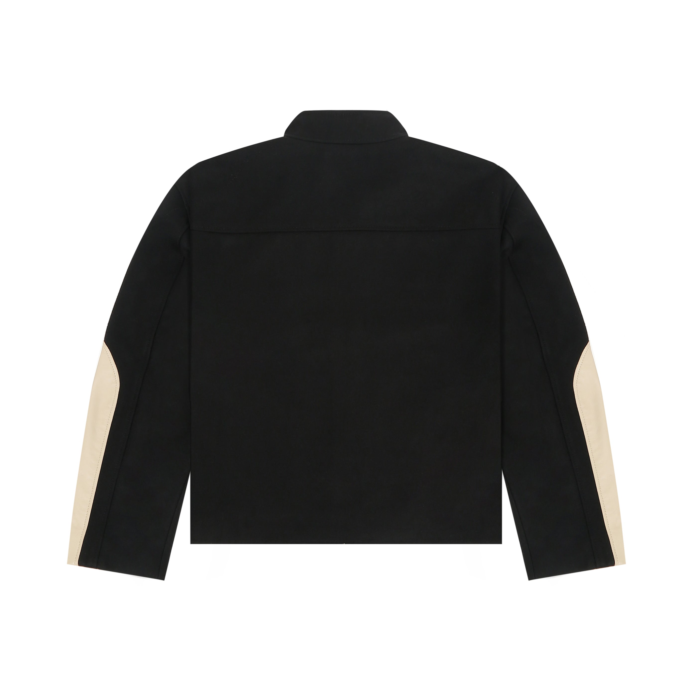 STRUCT DISTRESSED LEATHER RIDER JACKET BLACK