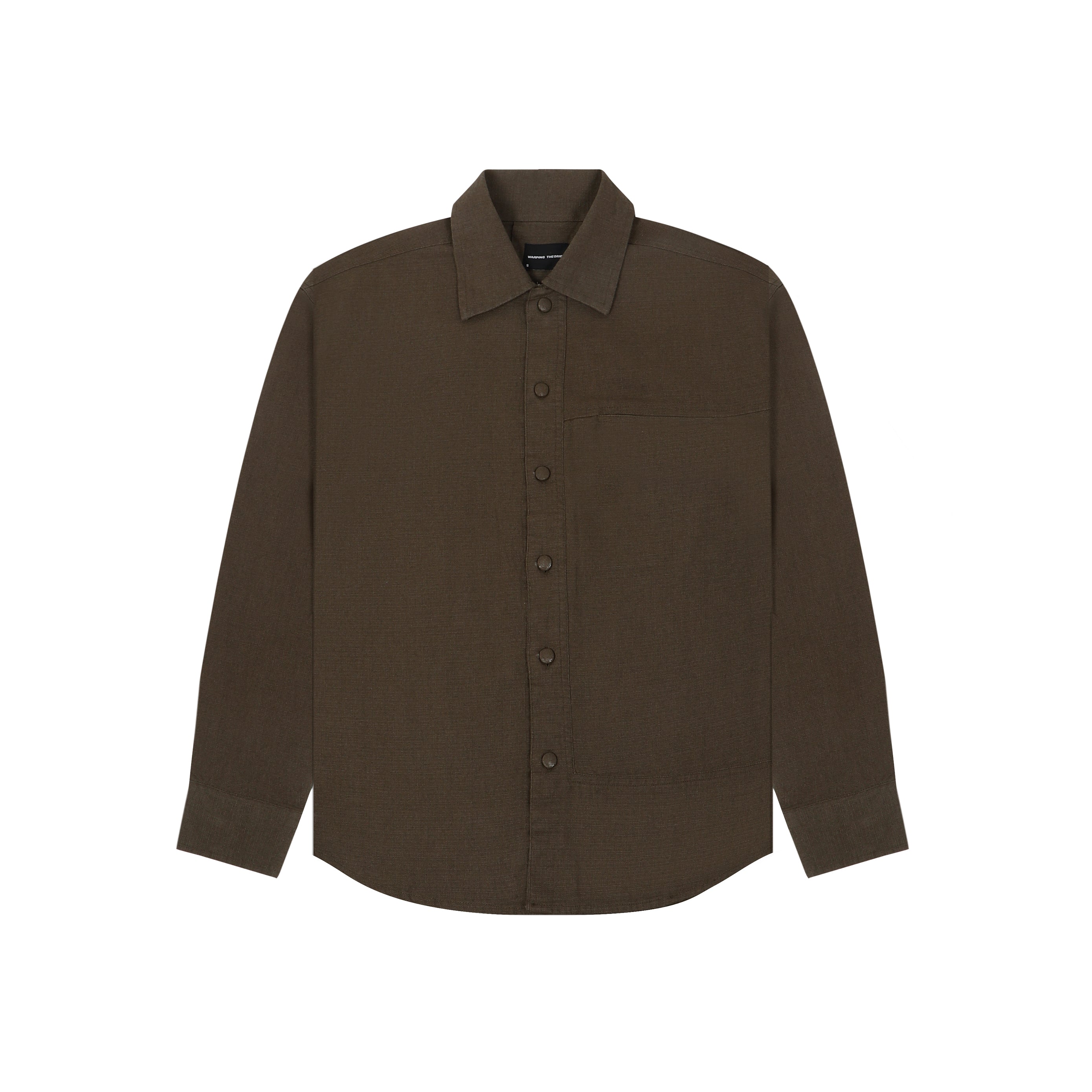 COTTON SPREAD COLLAR SHIRT