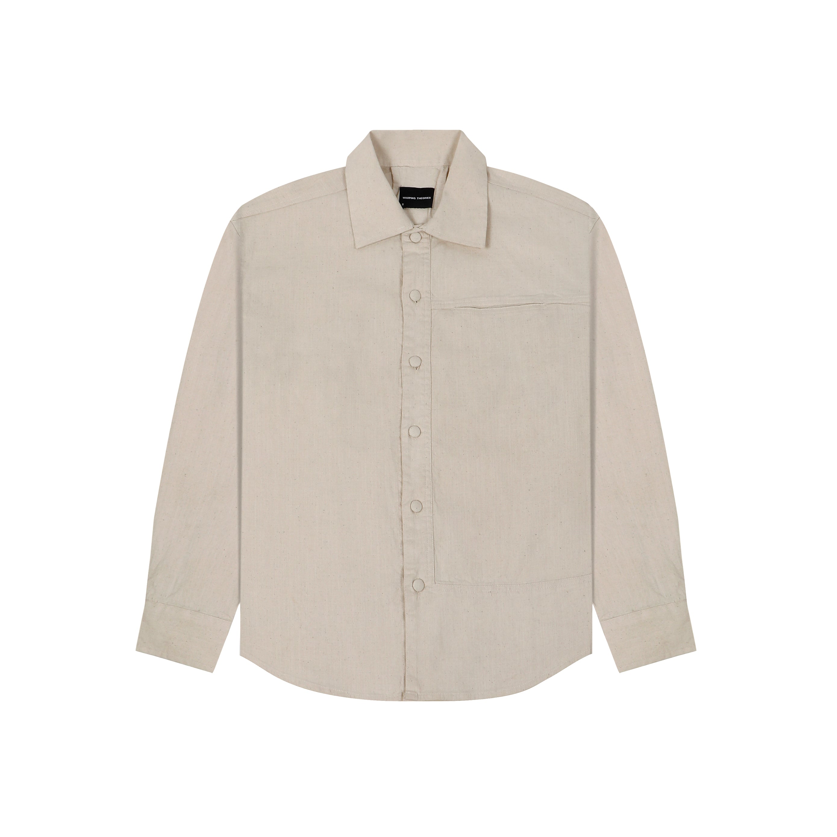 COTTON SPREAD COLLAR SHIRT