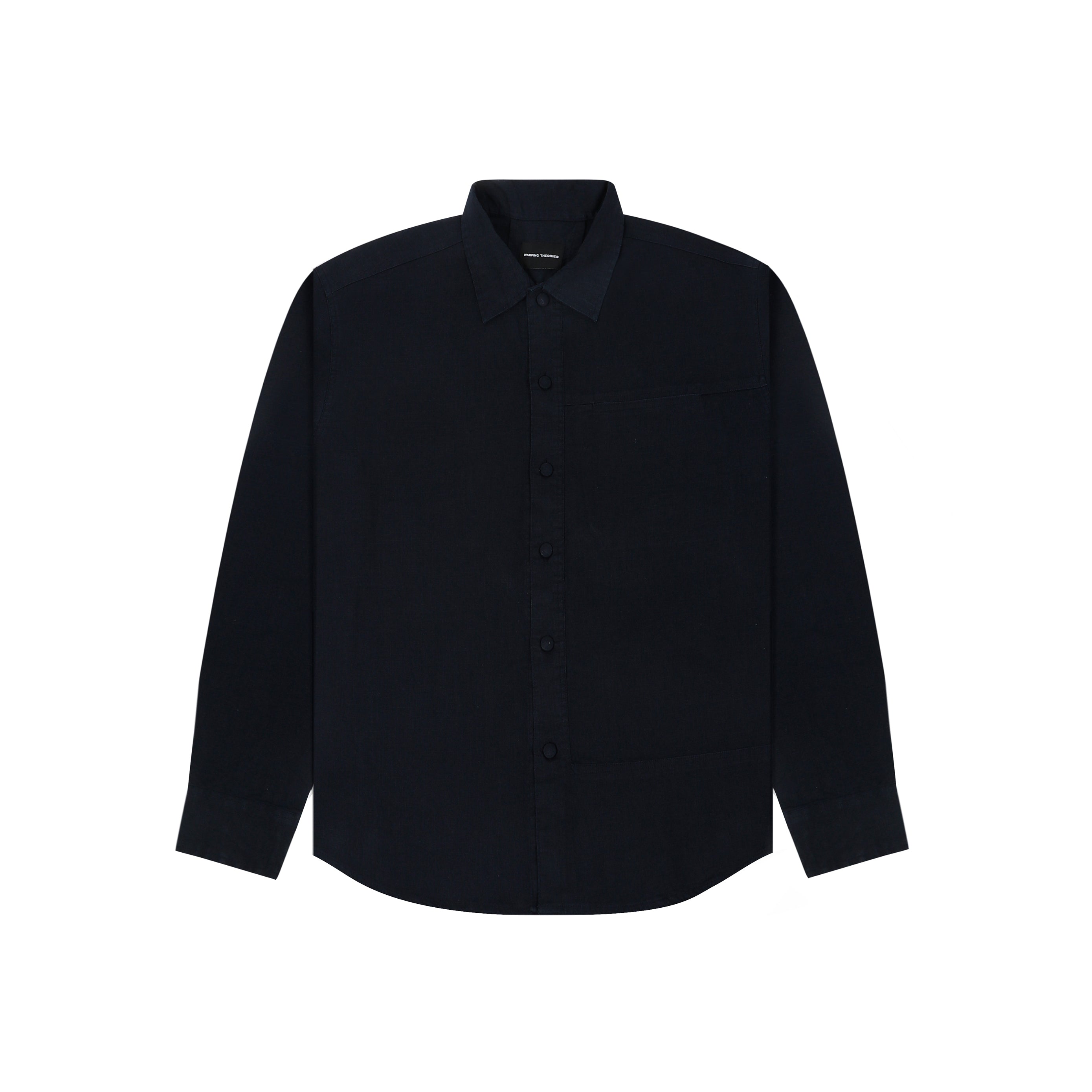 COTTON SPREAD COLLAR SHIRT