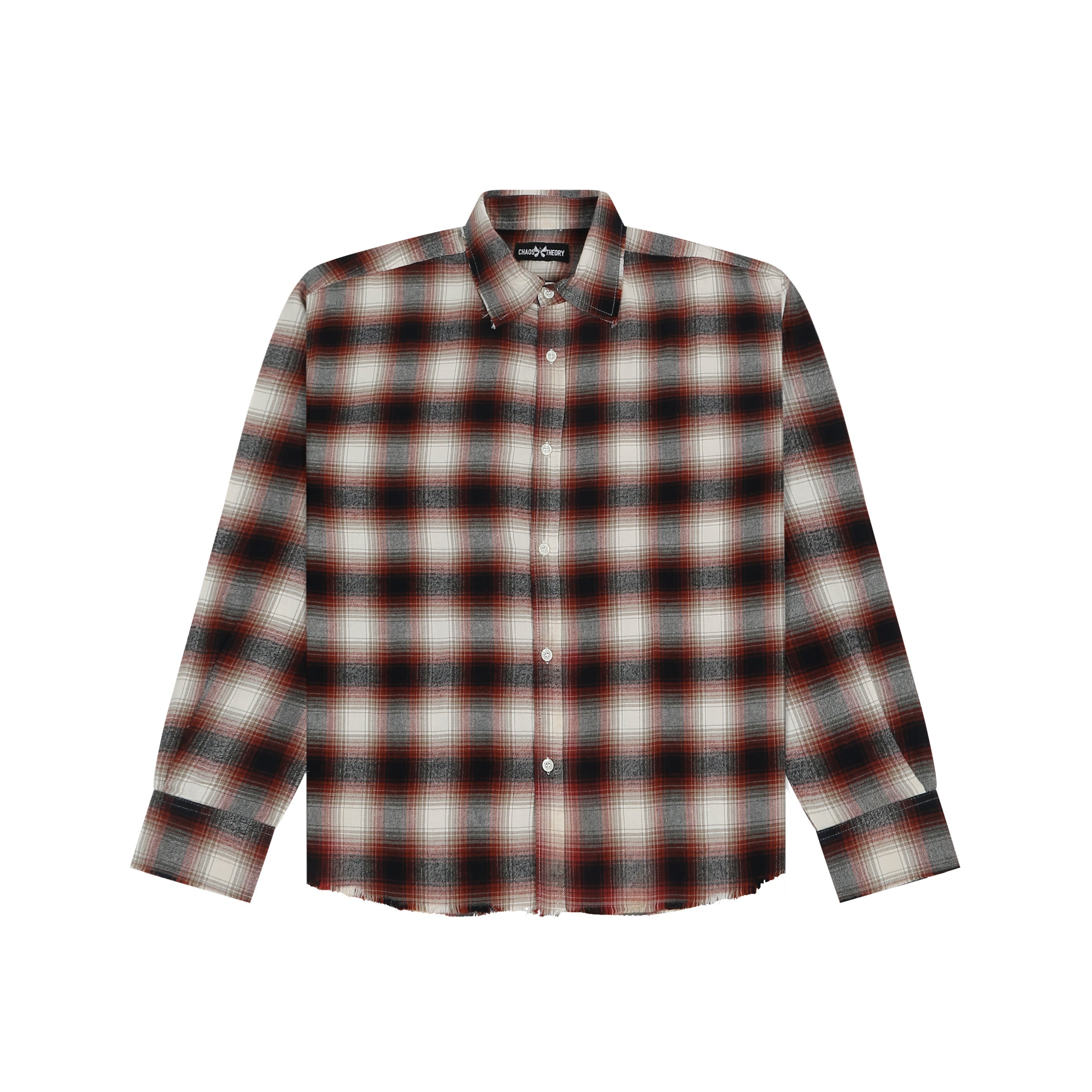 Frayed Flannel Red/White