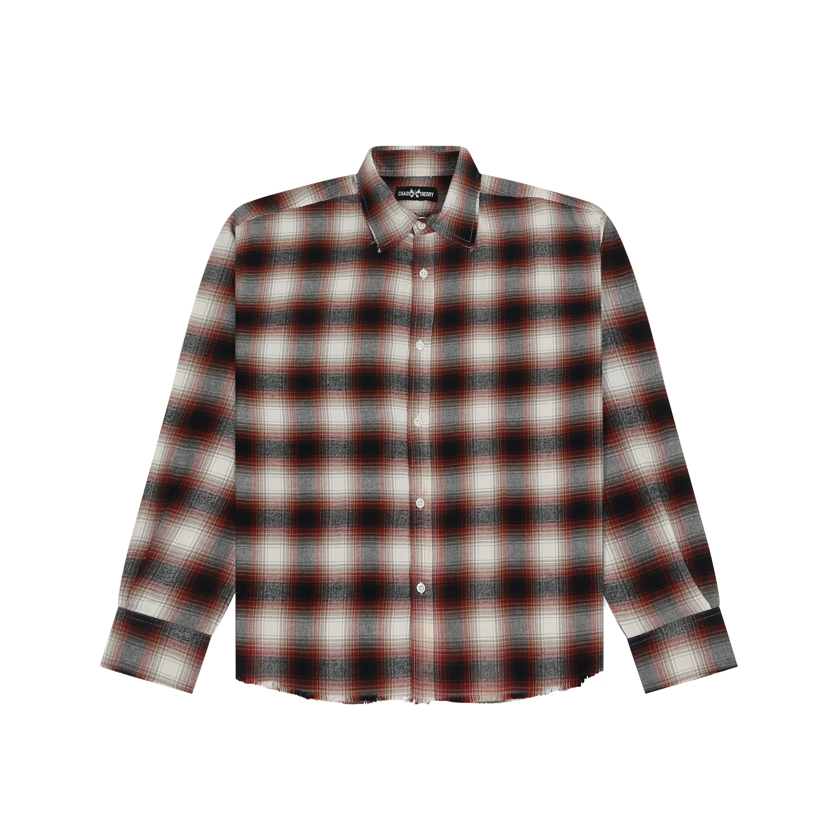 Frayed Flannel Red/White