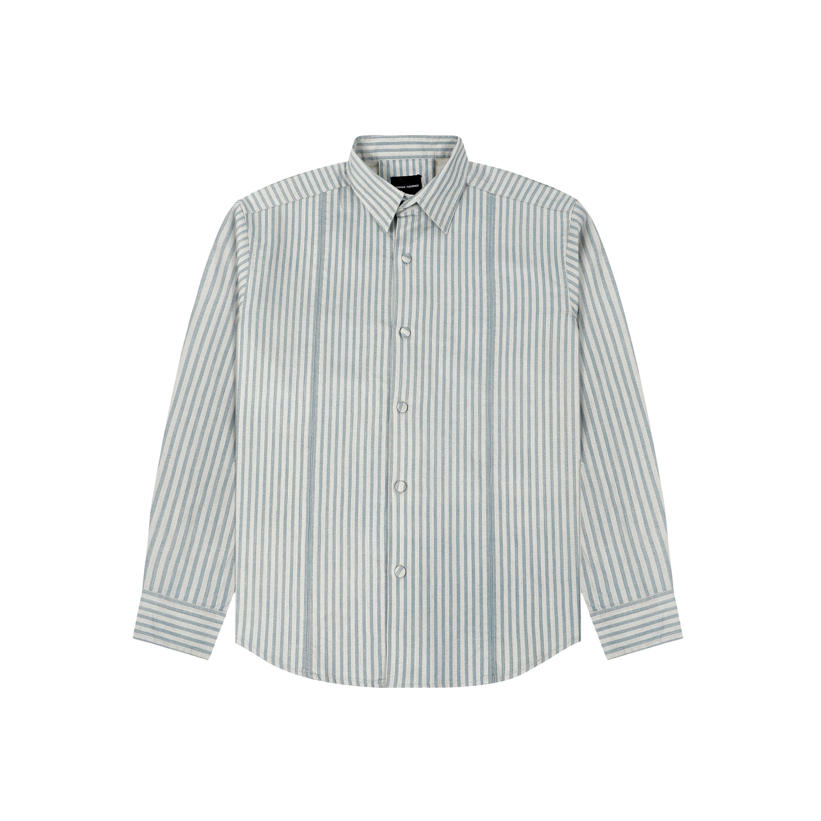 AQUA STRIPED FULL-SLEEVE SHIRT