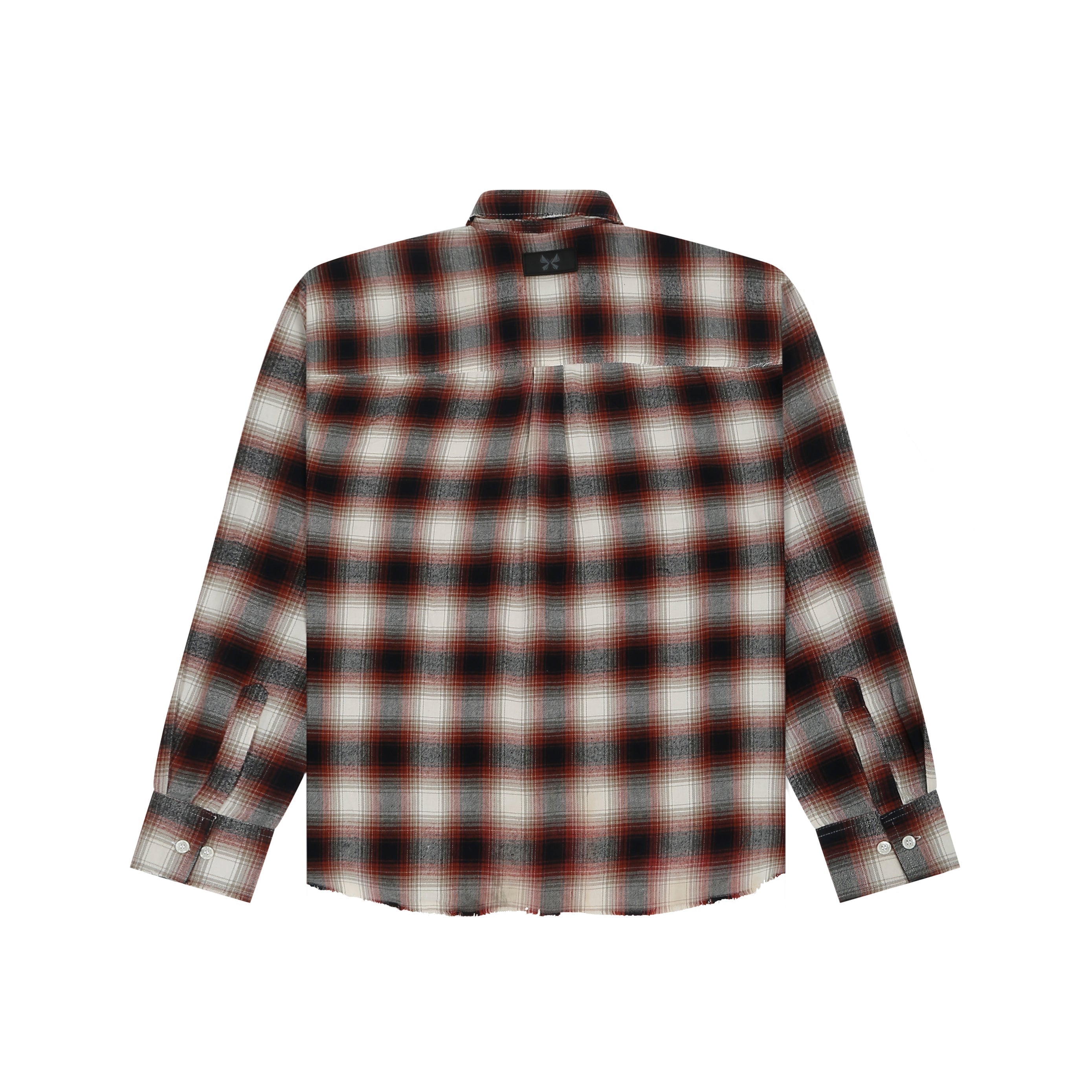 Frayed Flannel Red/White