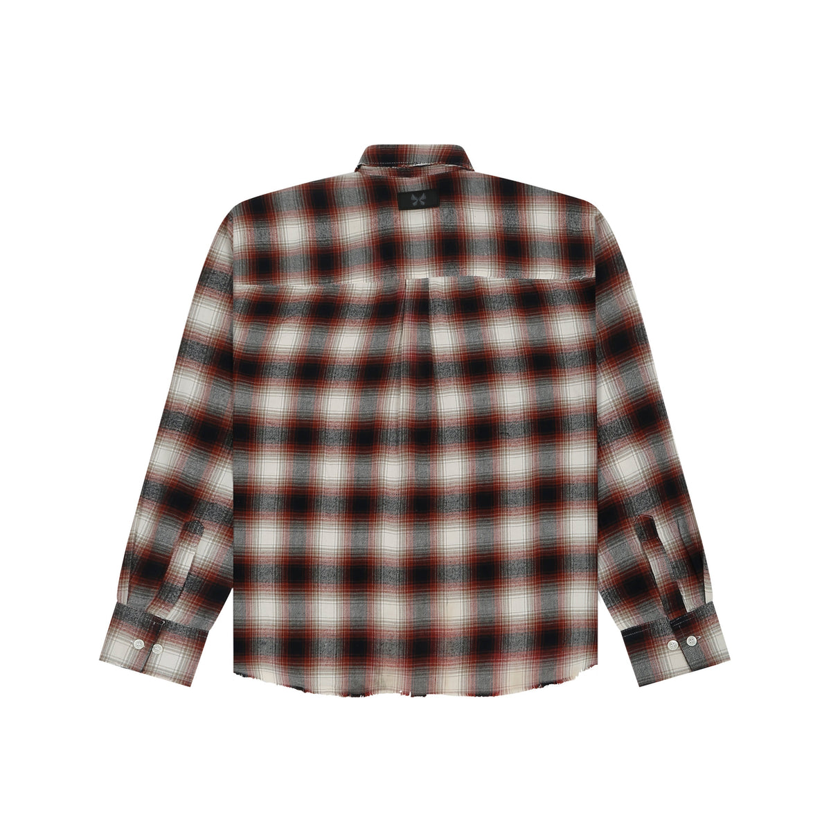 Frayed Flannel Red/White