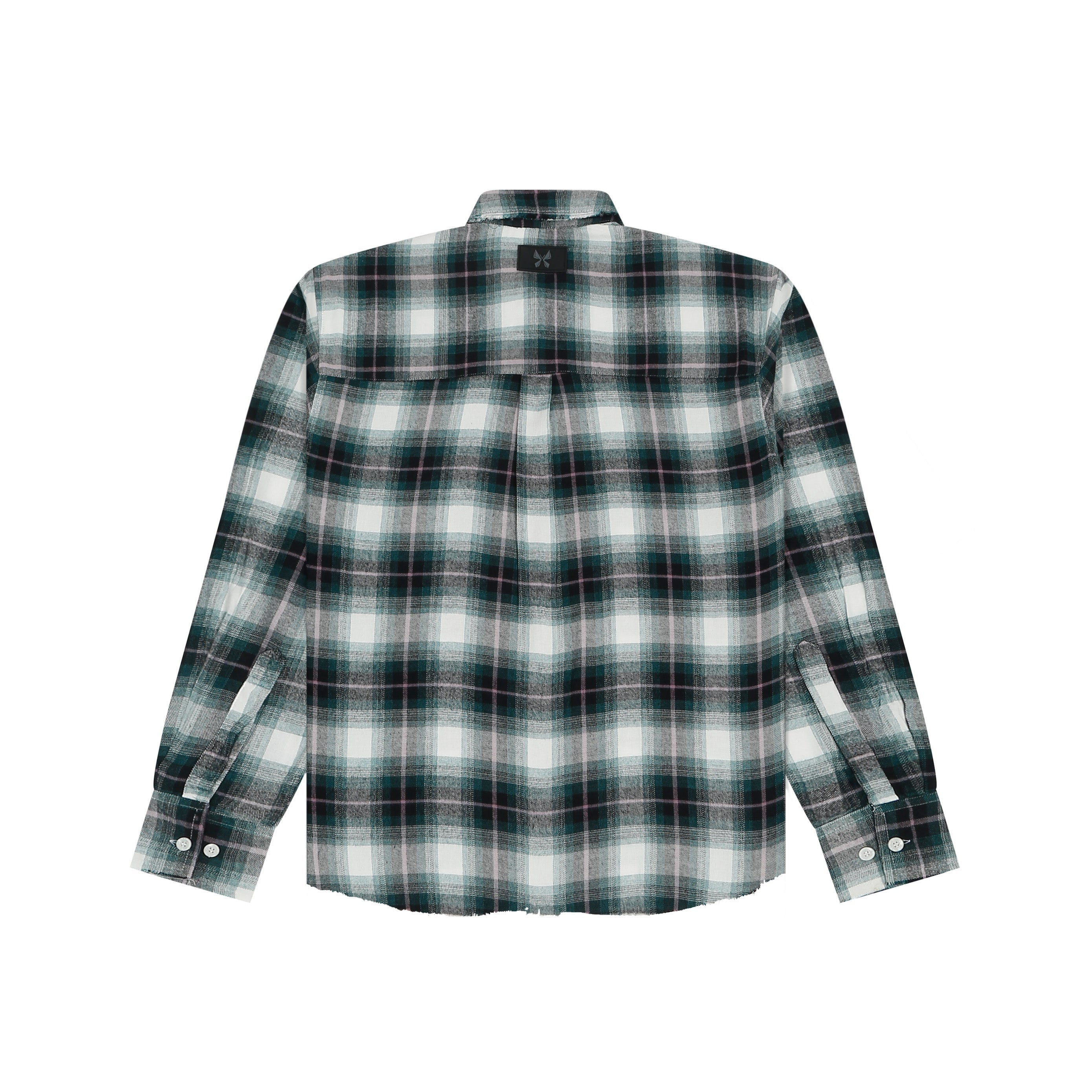 Frayed Flannel Green/White