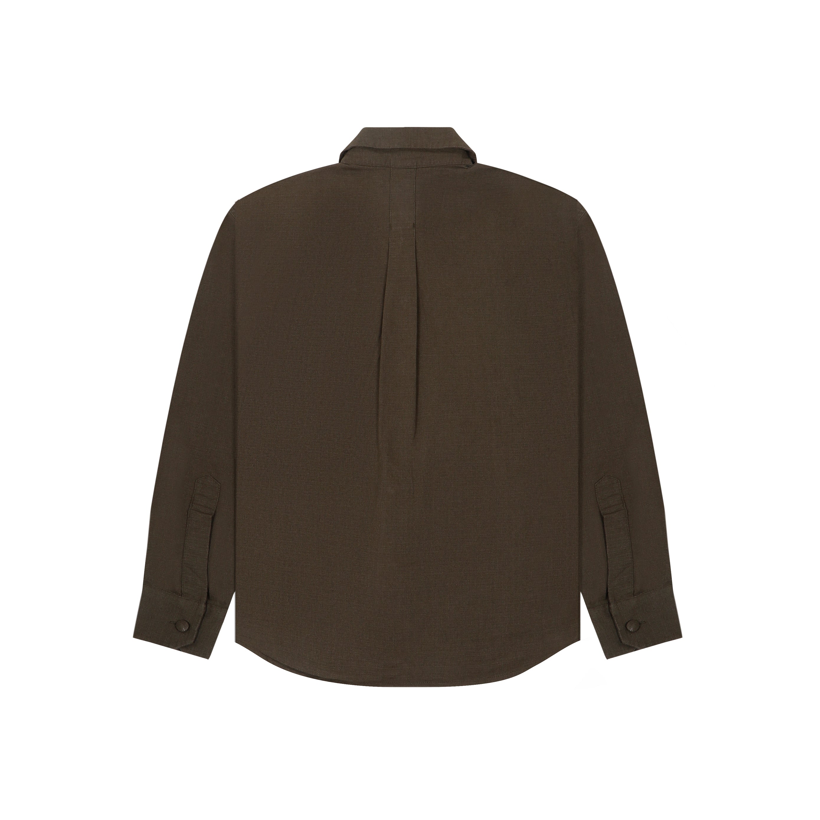 COTTON SPREAD COLLAR SHIRT