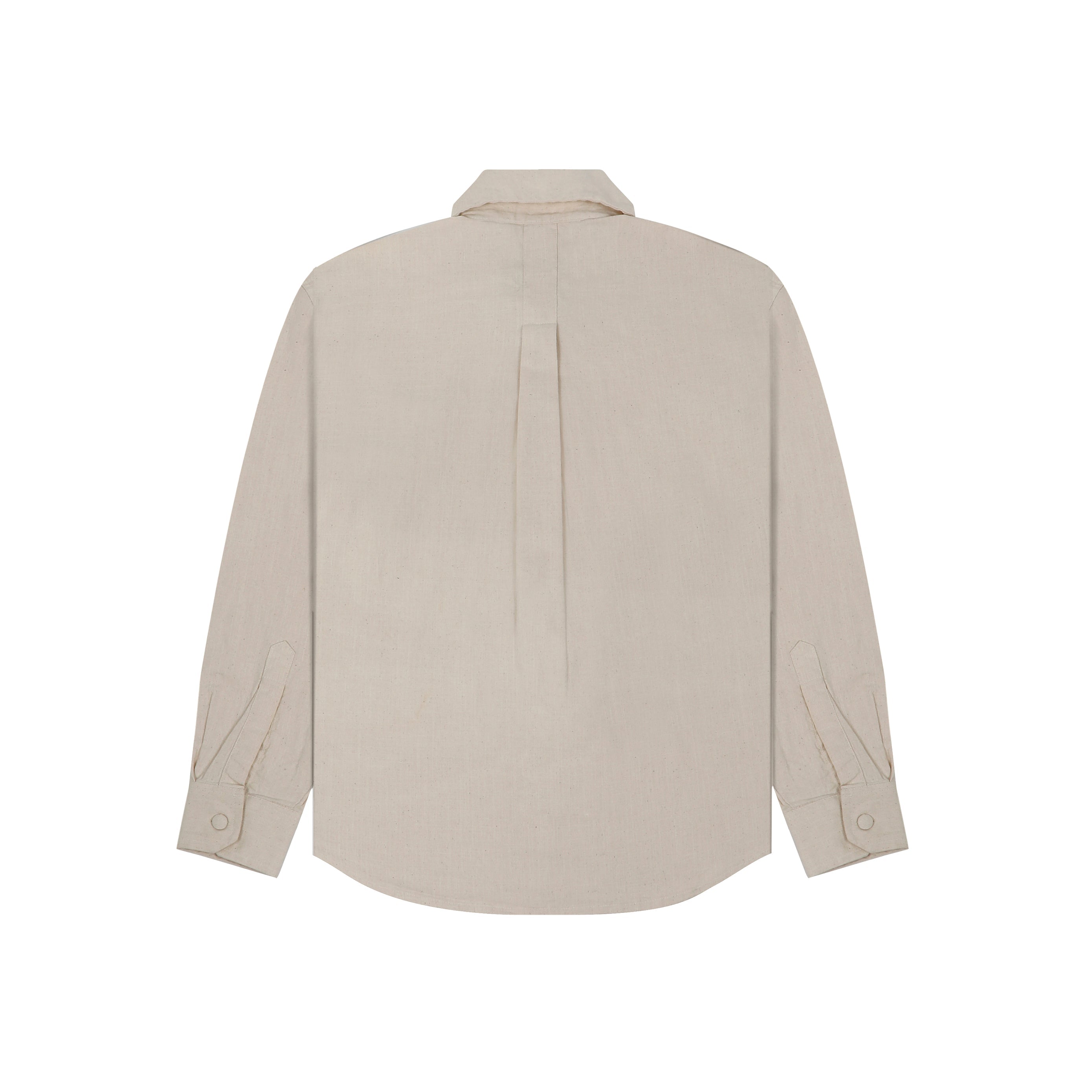 COTTON SPREAD COLLAR SHIRT