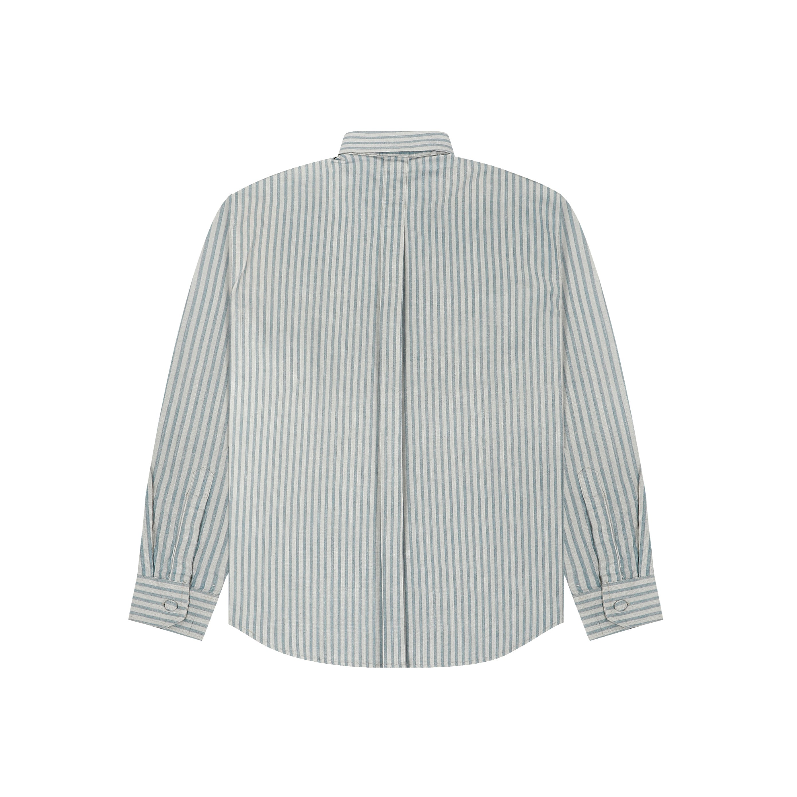 AQUA STRIPED FULL-SLEEVE SHIRT
