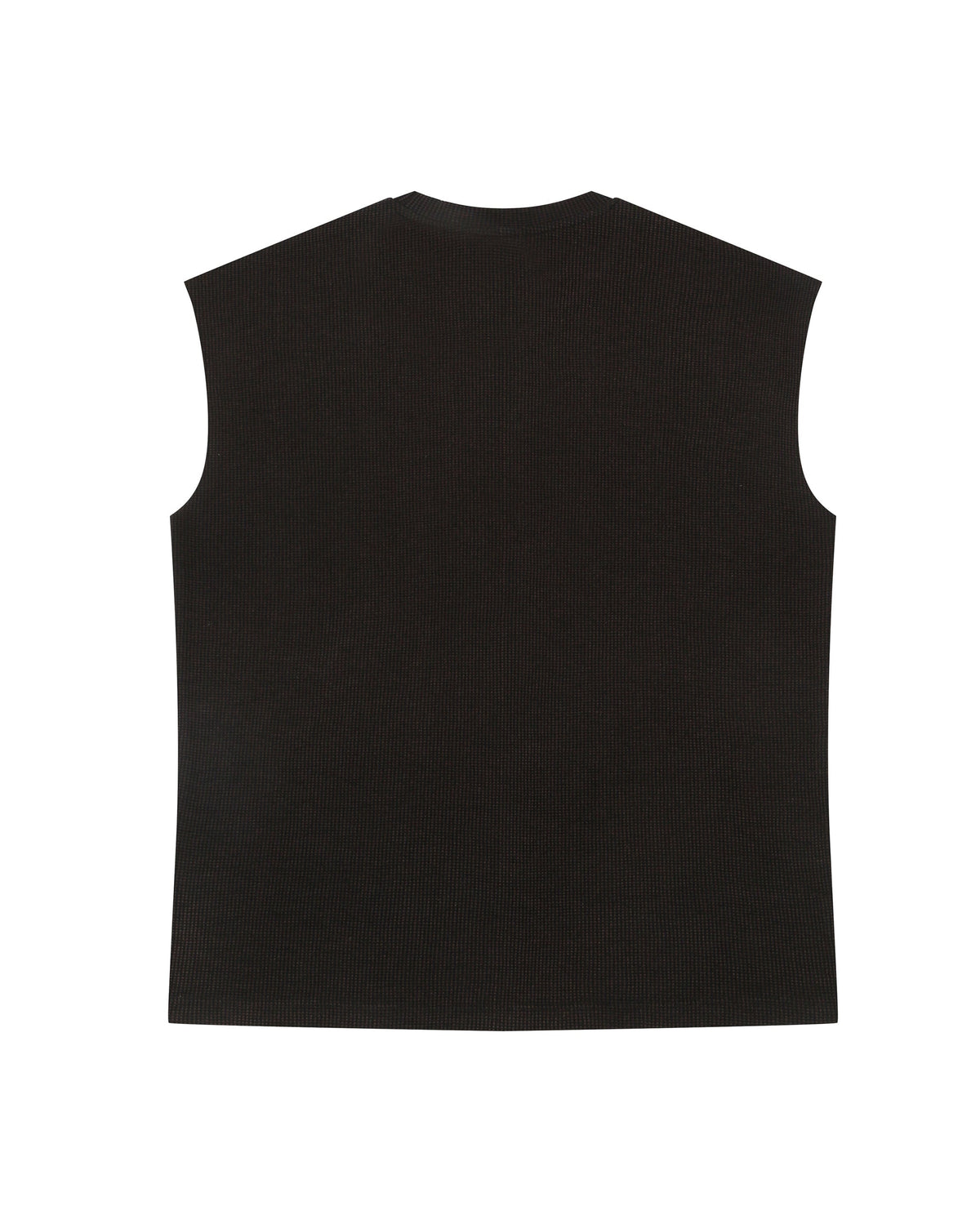 Waffle Sando - Obsidian Brown - Evrhood waffle knit sleeveless top
