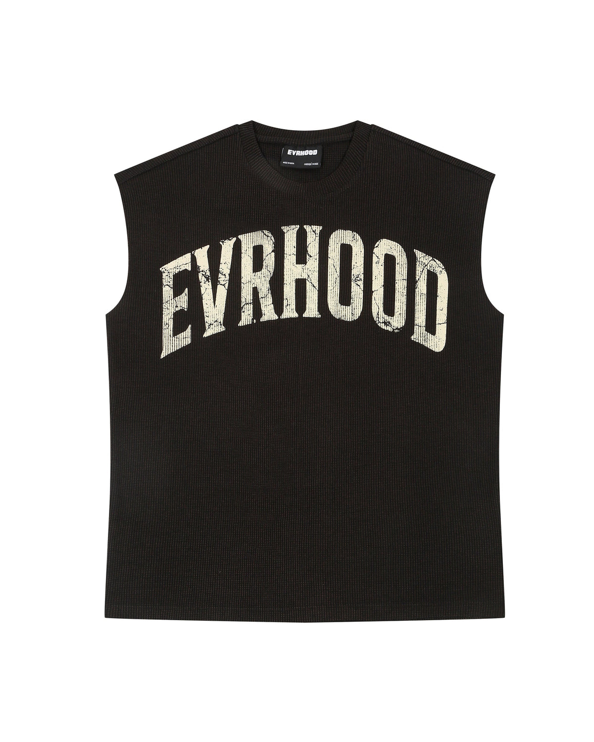 Waffle Sando - Obsidian Brown - Evrhood waffle knit sleeveless top