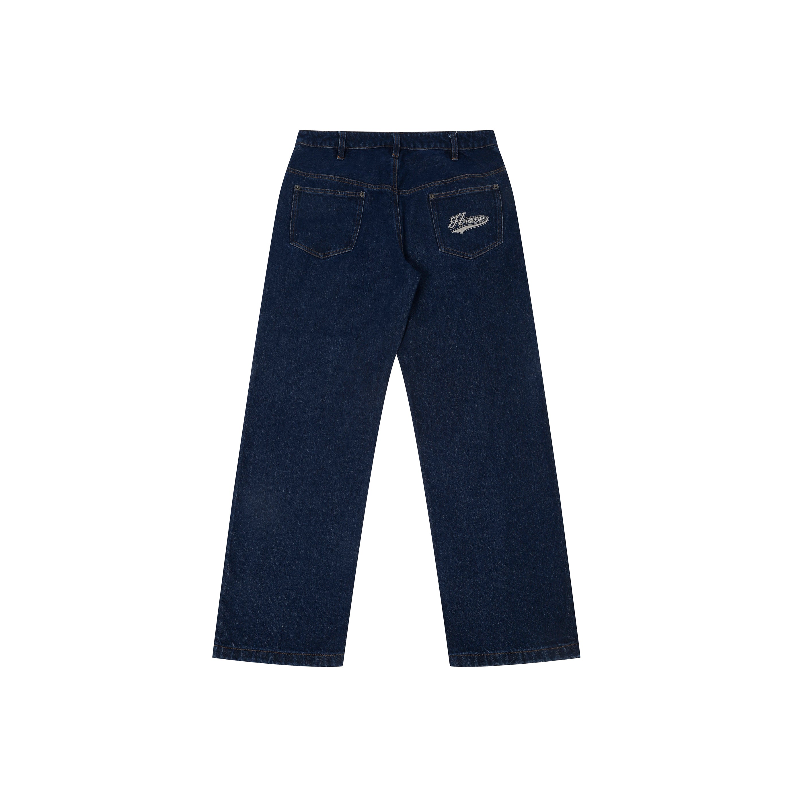 Shreyas Iyer x HUEMN de-constructed denim with a hand-painted mud-washed panel (Indigo)