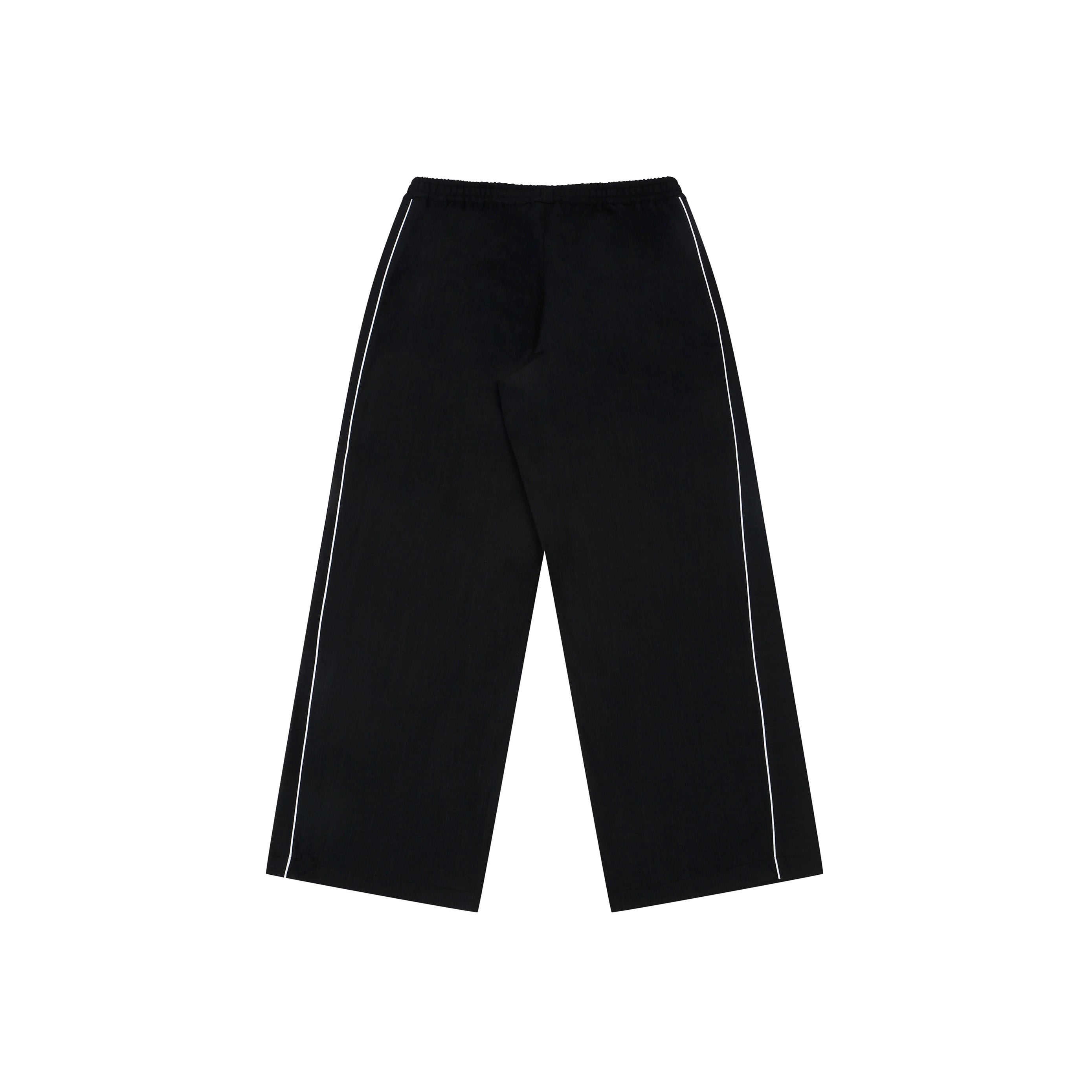 Shreyas Iyer x HUEMN embroidered trackpant with piping detail (Black)