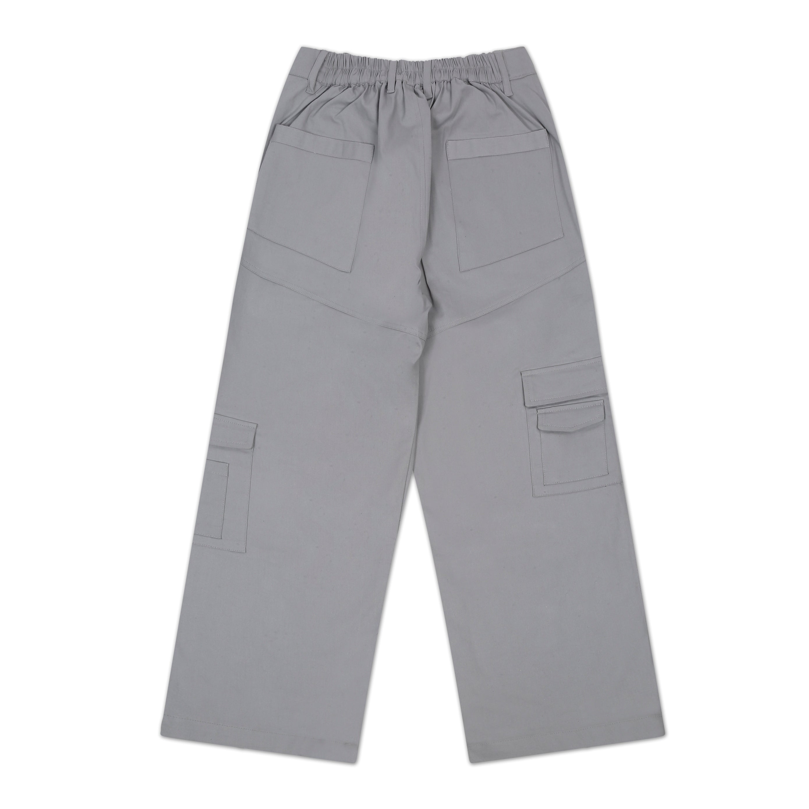 Grey oversized cargo pants