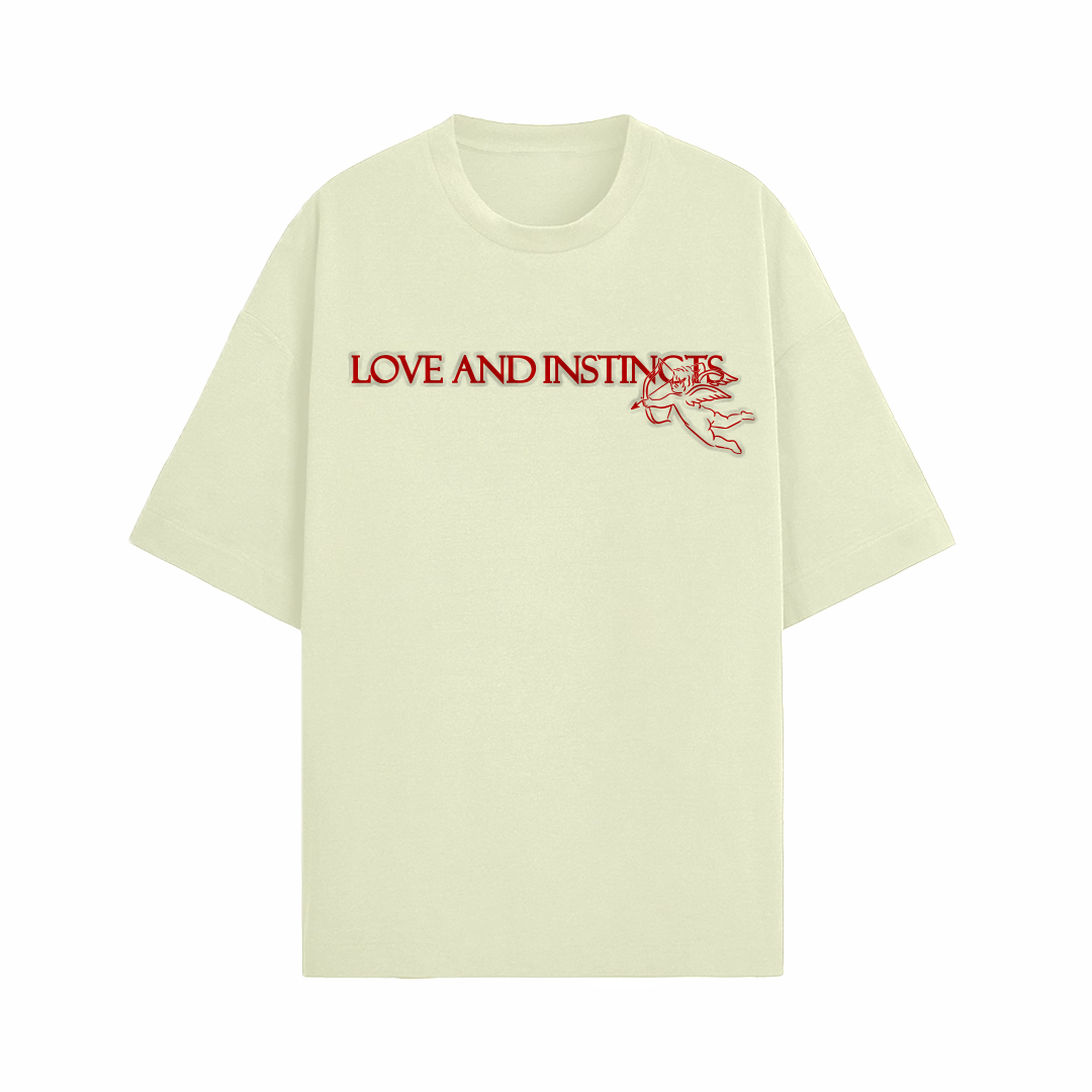 Love and Instincts Oversized T-Shirt - Sand