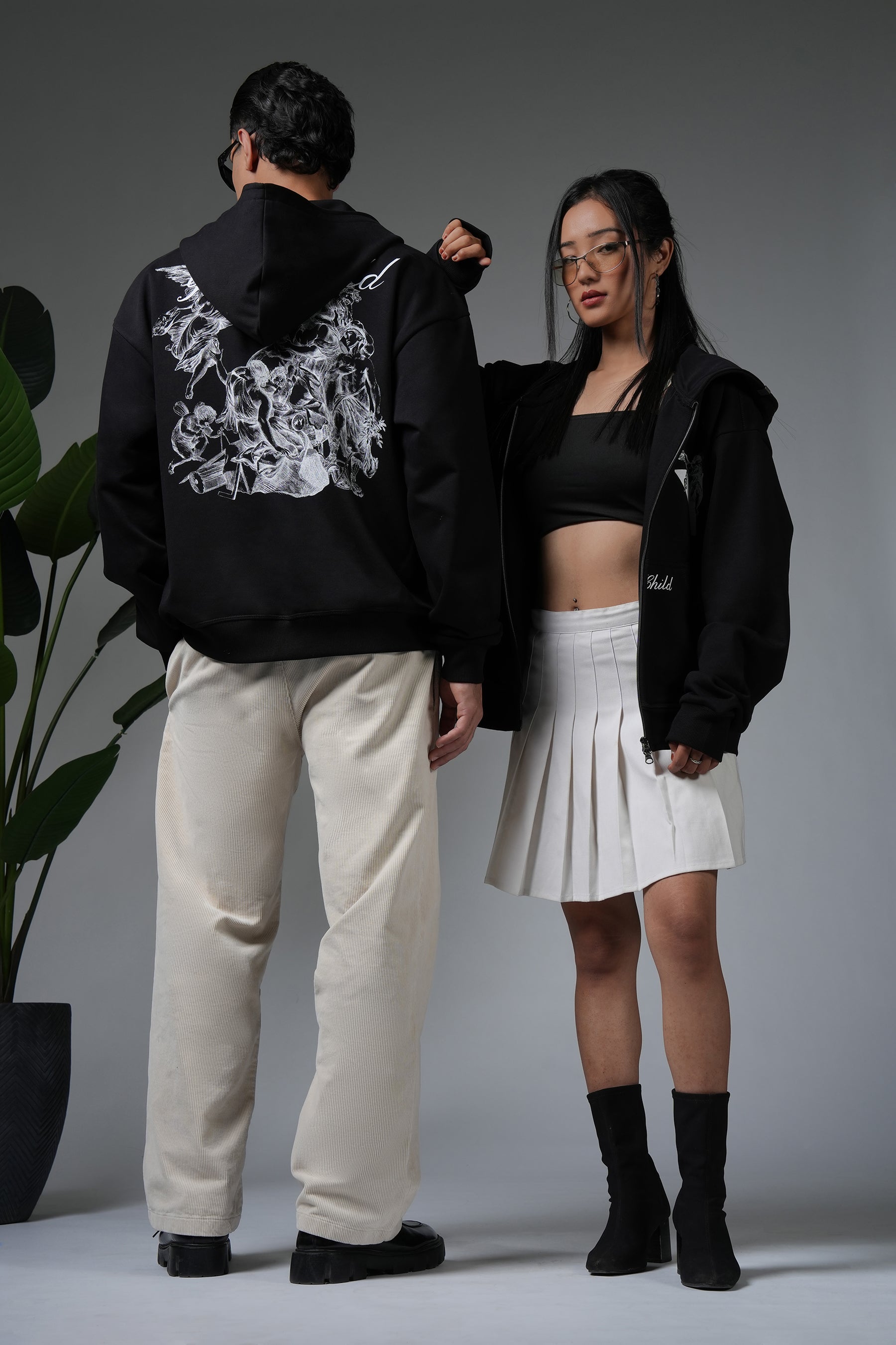 MIRACLE -Black Zip UP