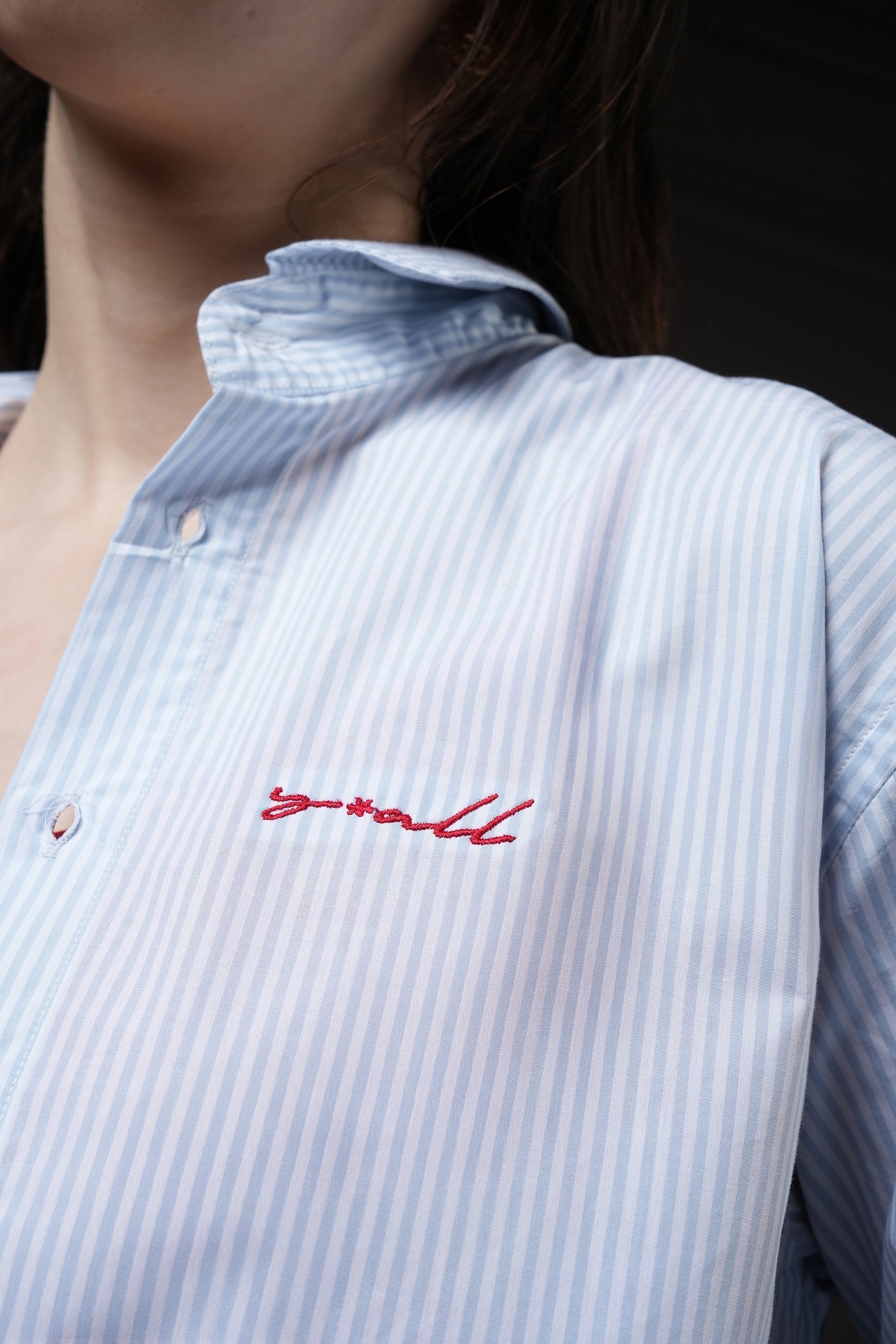 Still Line - Blue Pinstripe