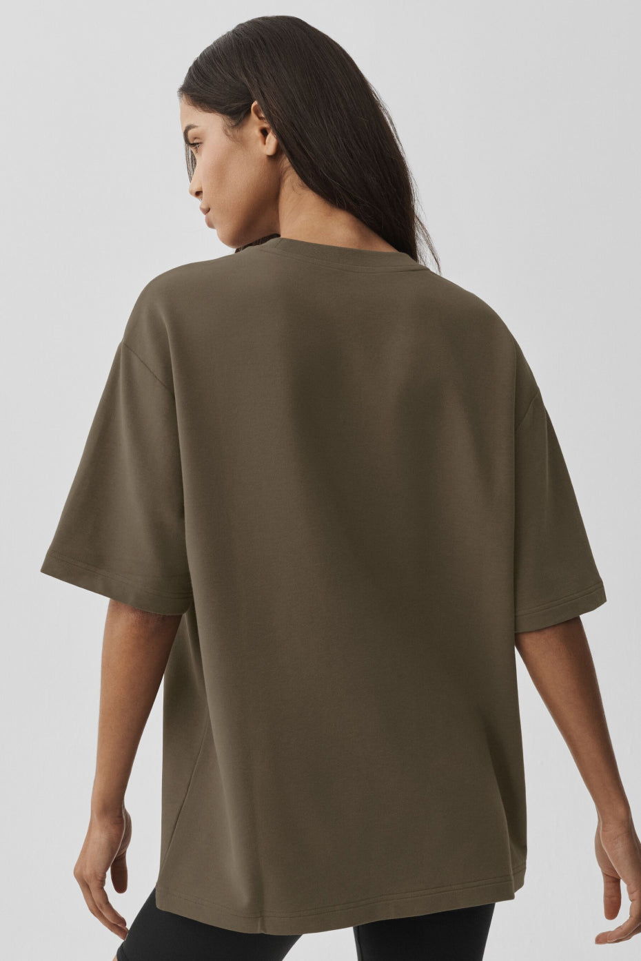 alo Double Take Short Sleeve - Olive Tree